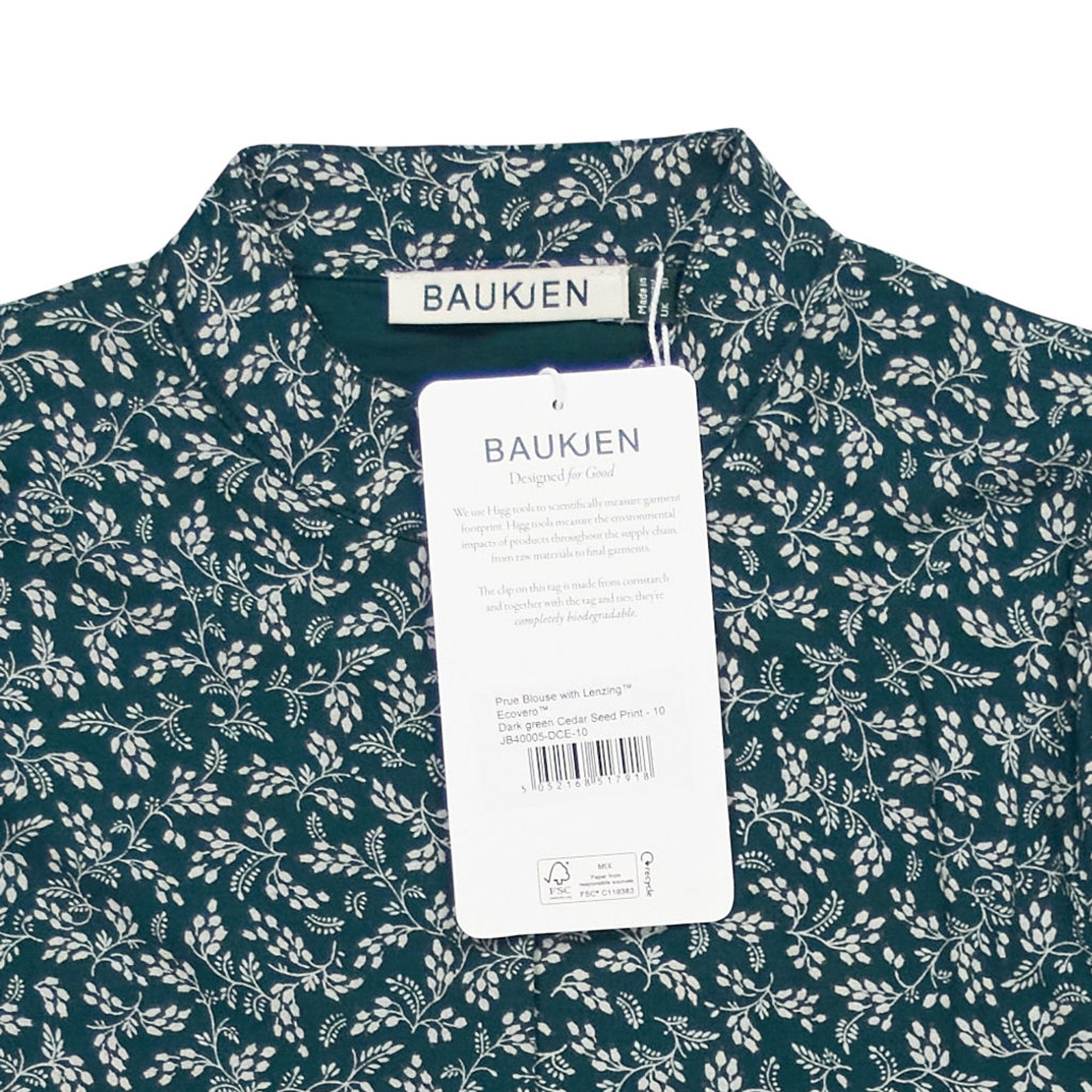 Baukjen Dark Green Prue Blouse