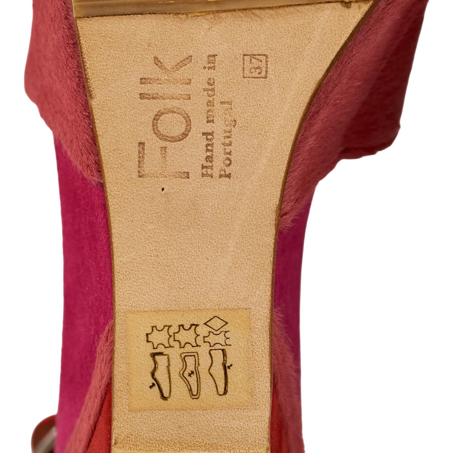 Folk Pink Lumi Rose Wedge Sandals