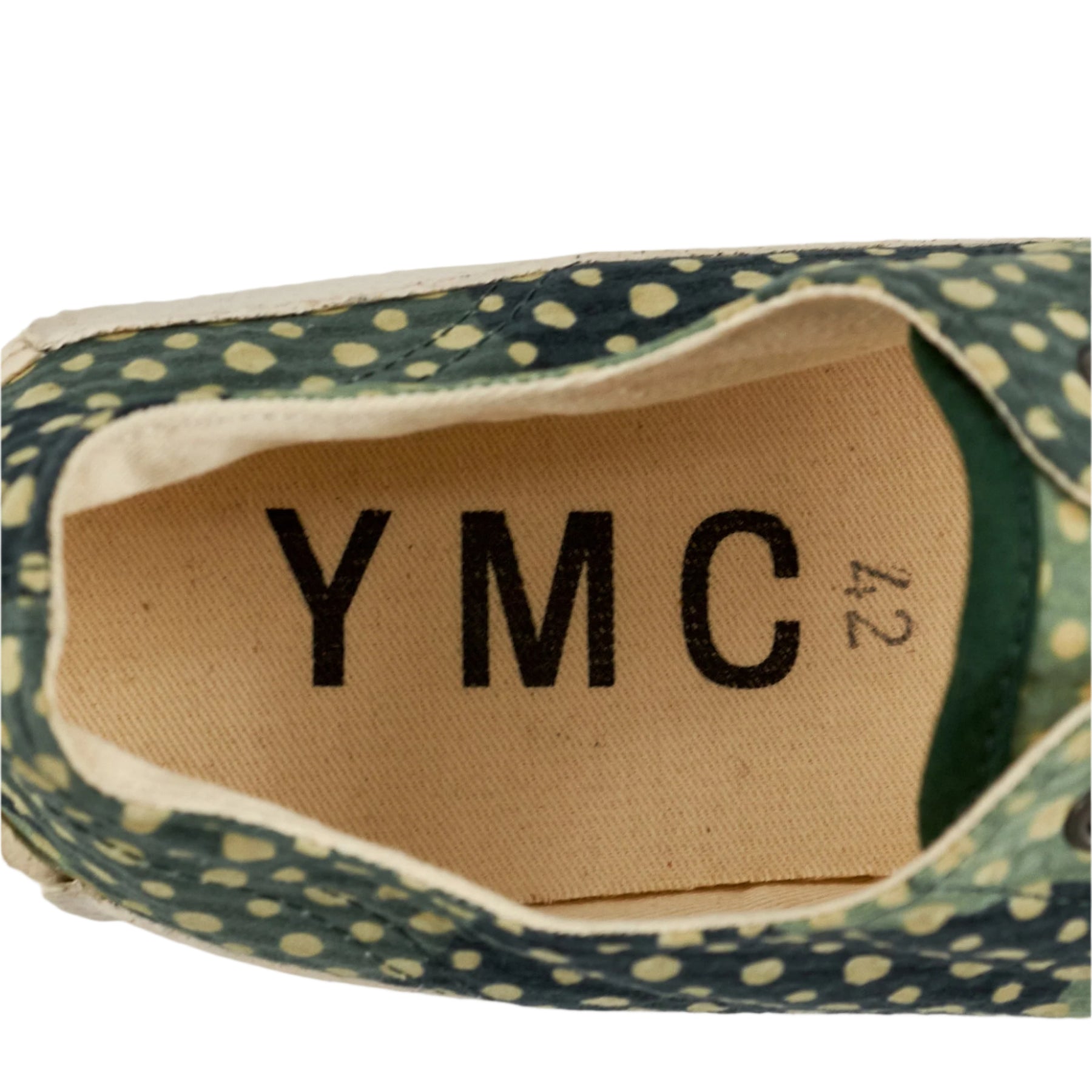 YMC Green Polka Dot Trainers