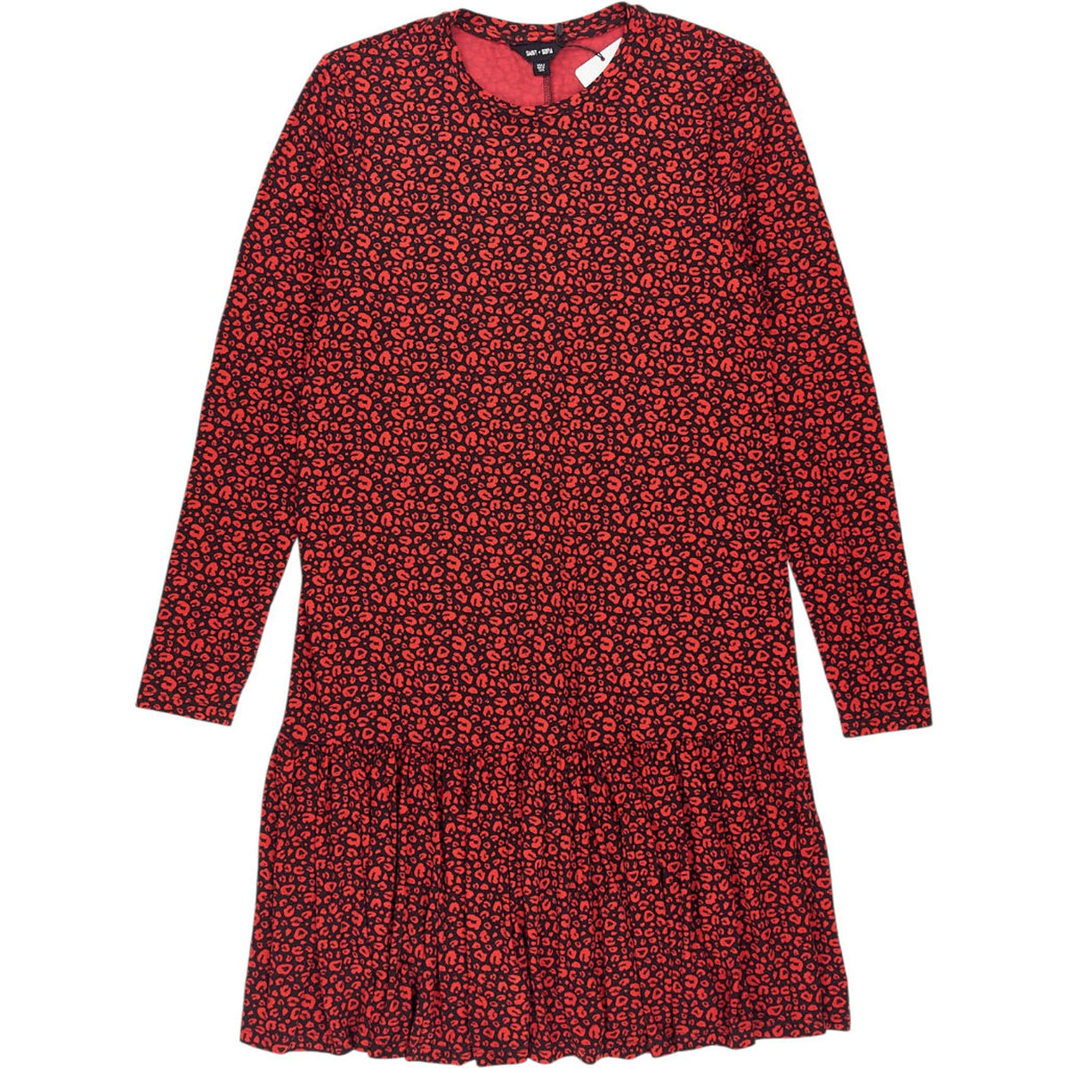 Saint + Sofia Red Leopard Ottilie Dress