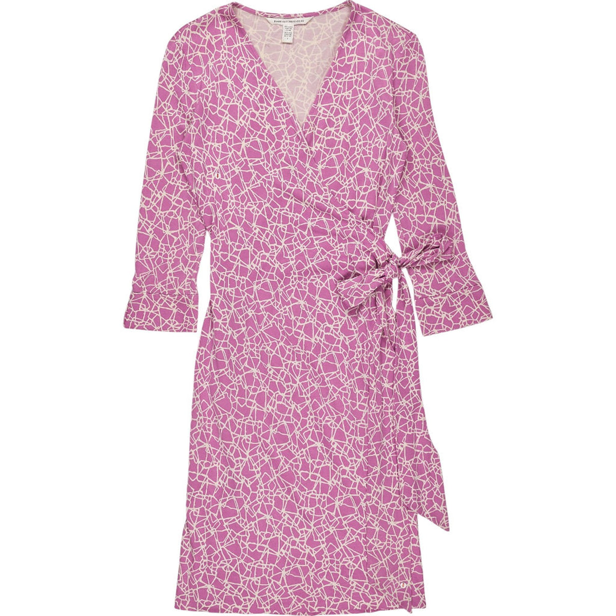 Diane von Furstenberg Pink Silk Wrap Dress