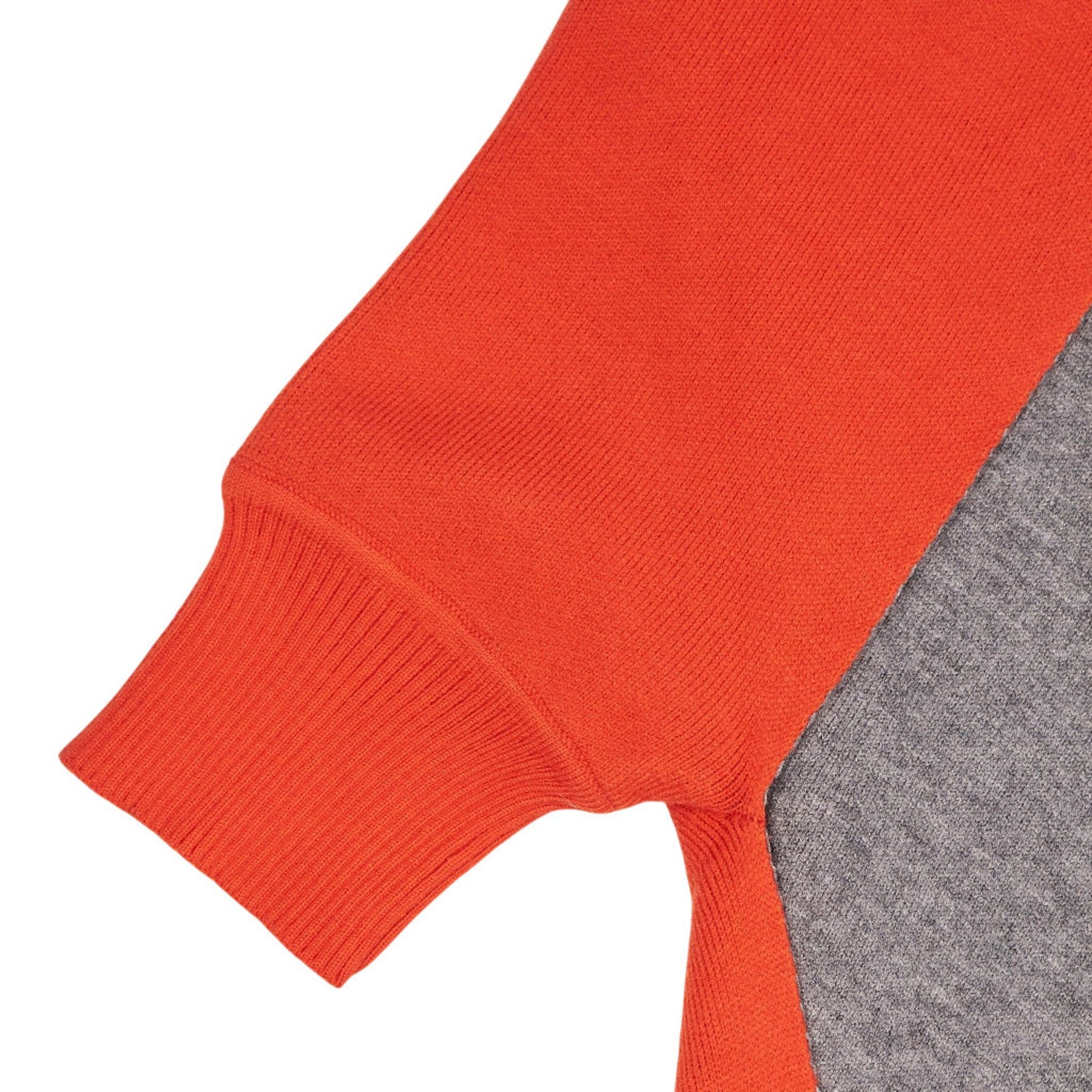 Orange Fringed Open Cardigan