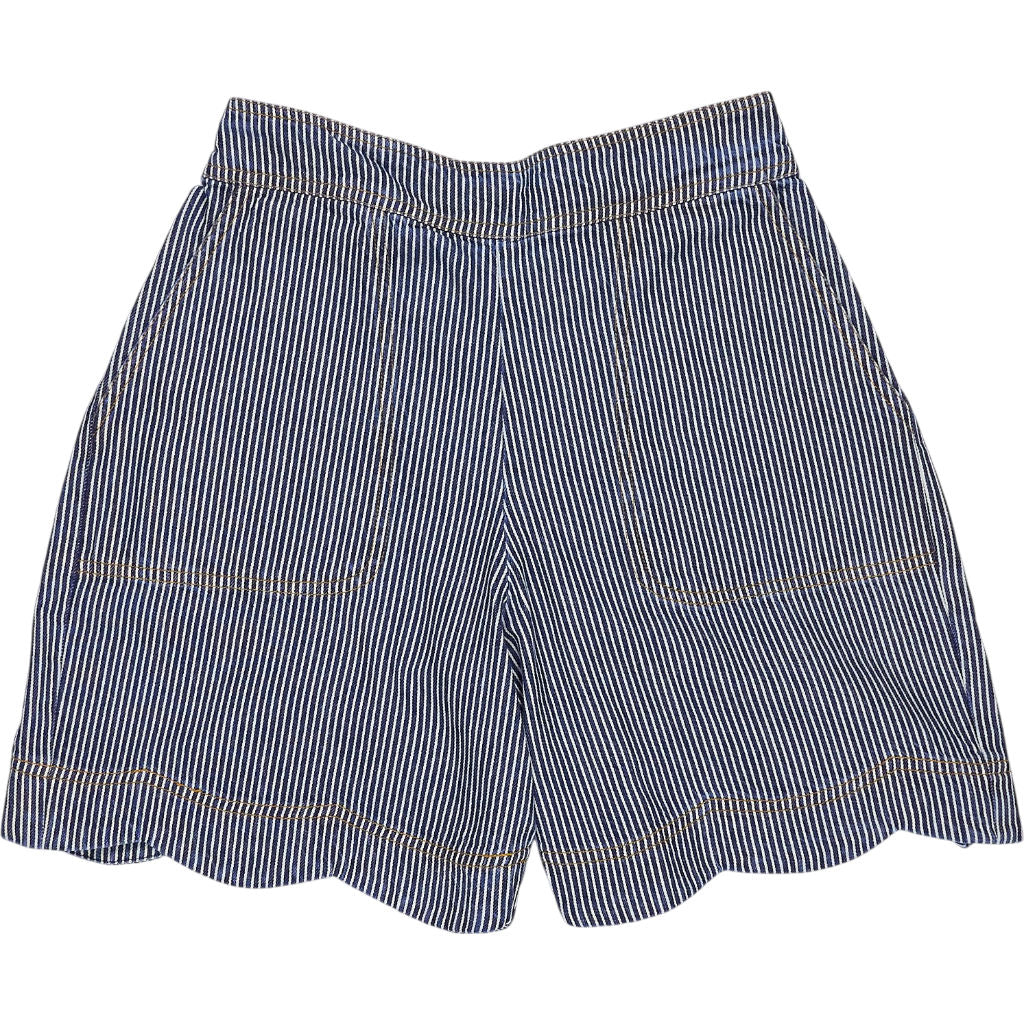 Bonté Navy Ticking Striped Mary Shorts