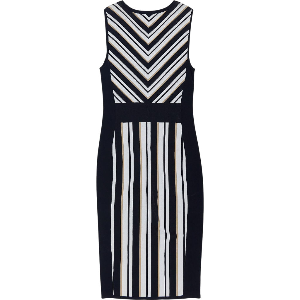 New York & Company Striped Knit Dress
