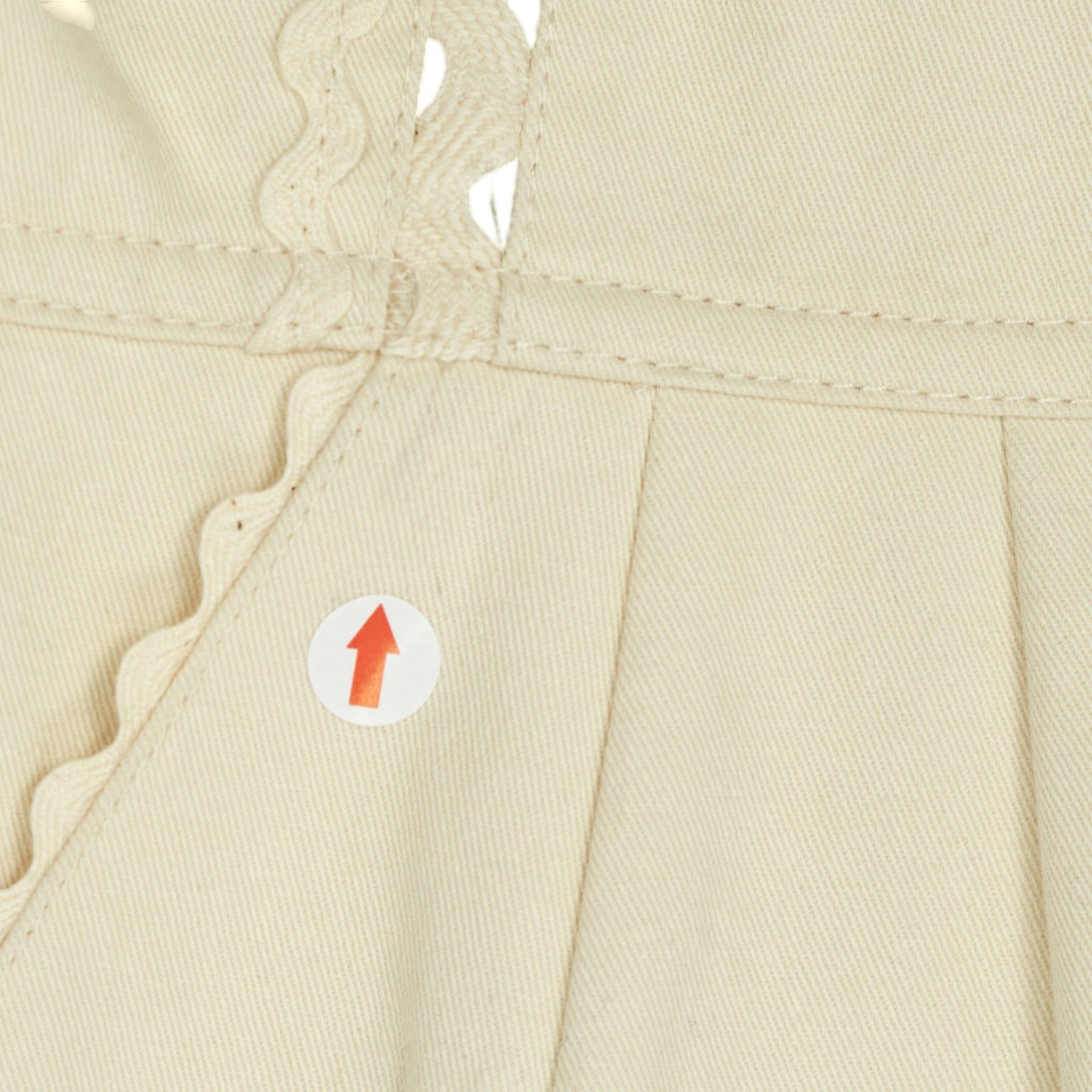 Wyse Cream Jumpsuit with Eyelet Details 1