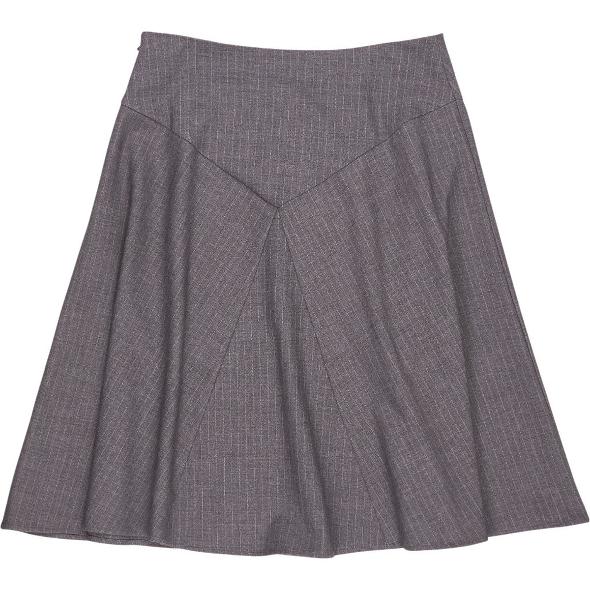 Pull & Bear Grey Pinstripe A-Line Skirt