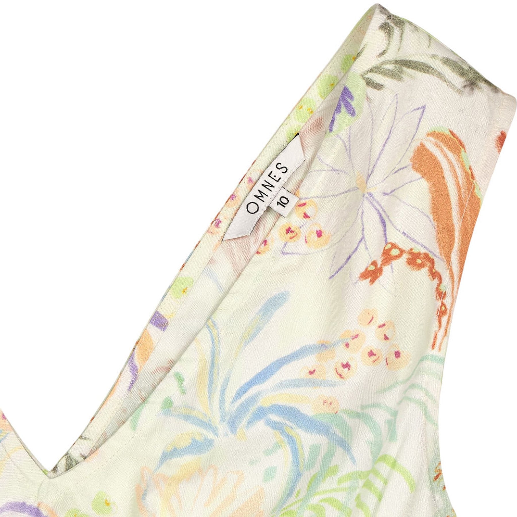 OMNES Floral Print Midi Dress