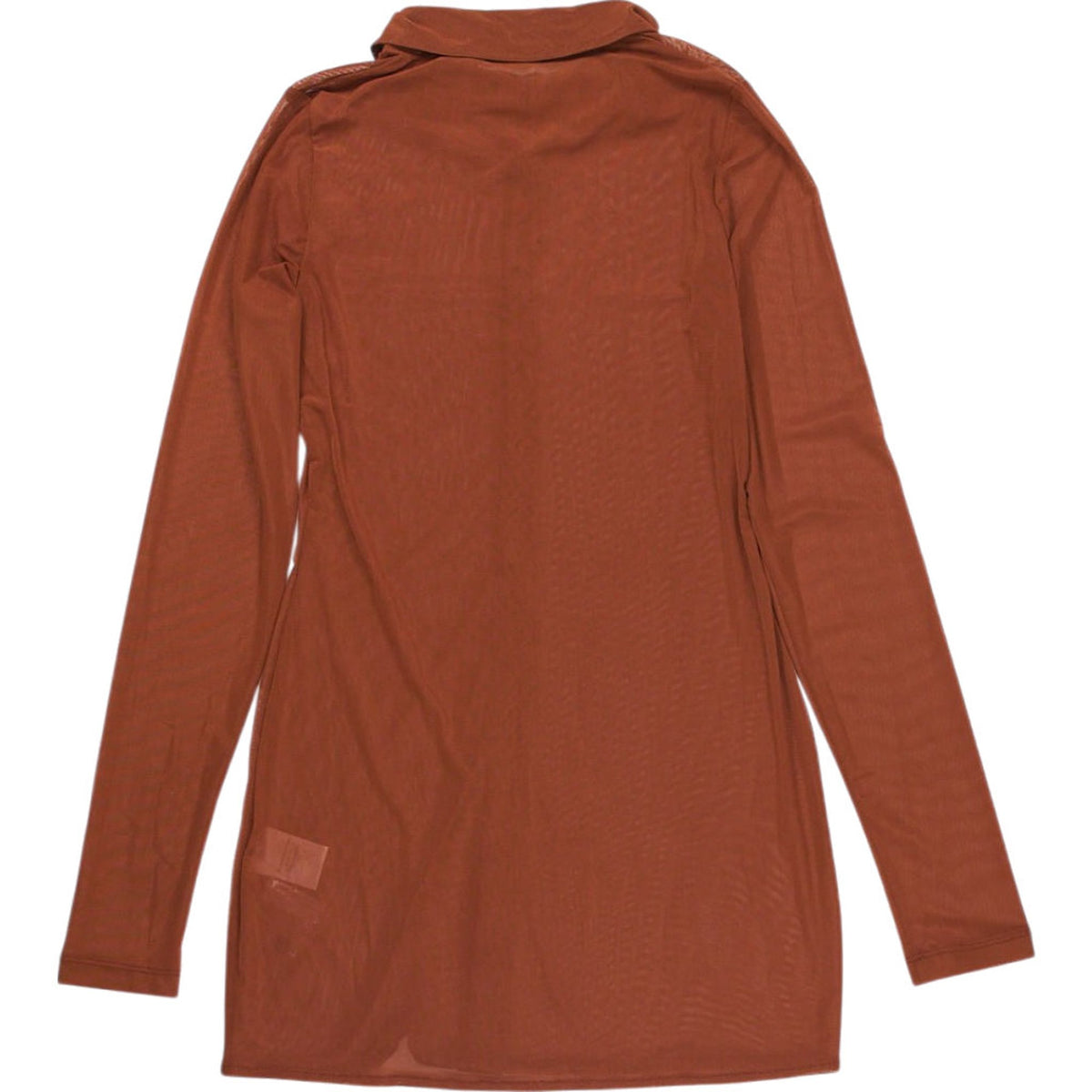 Motel Brown Sheer Shirt Dress