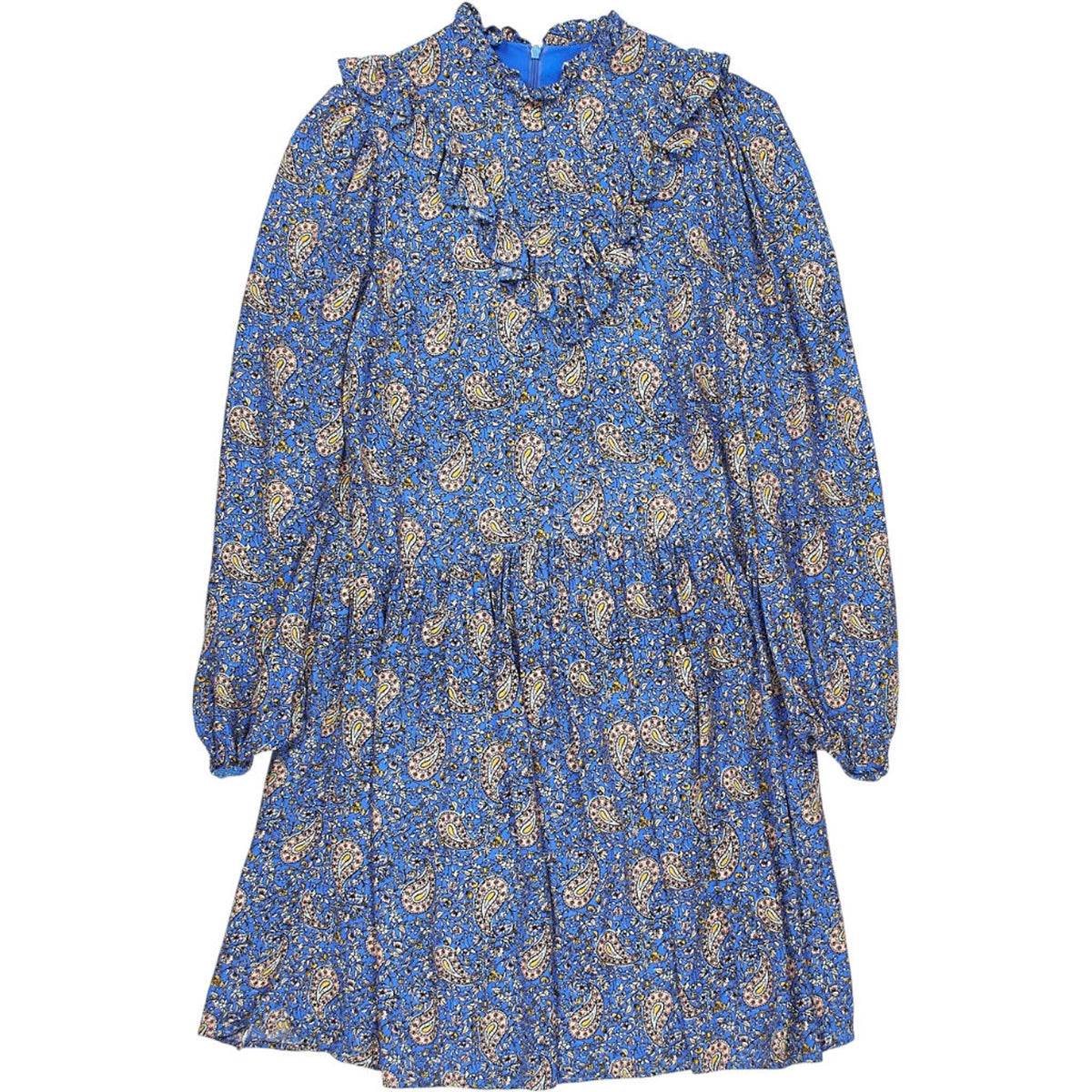Anthropologie Blue Paisley Dress
