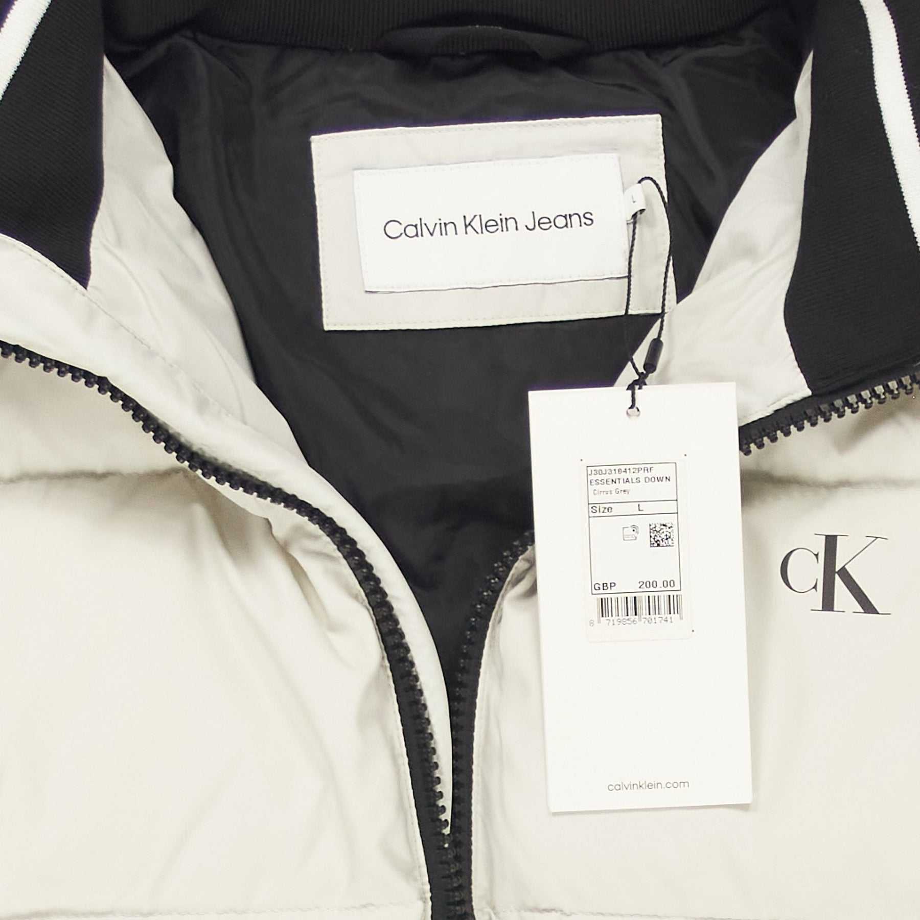 Calvin Klein Off-White Essentials Down Jacket