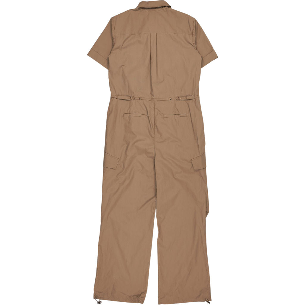 Hush Camel Button Front Jumpsuit