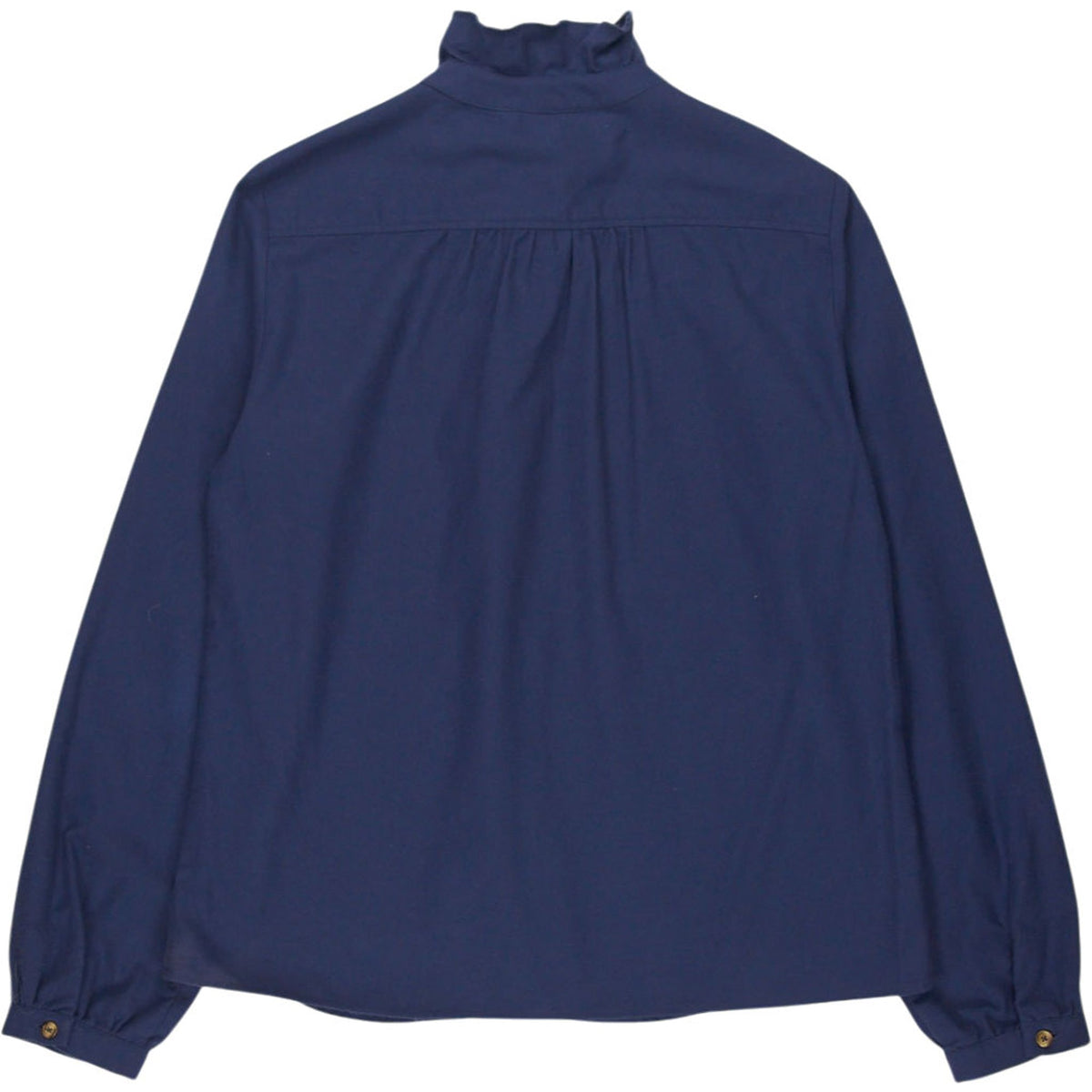 Beaufort & Blake Blue Ruffle Blouse