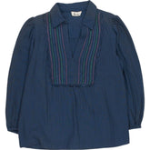 Kirei Blue Embroidered Blouse