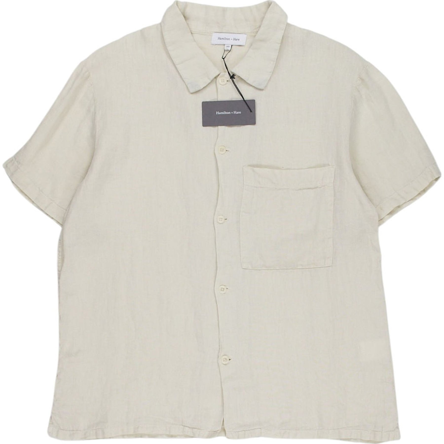 Hamilton + Hare Cream Linen Shirt