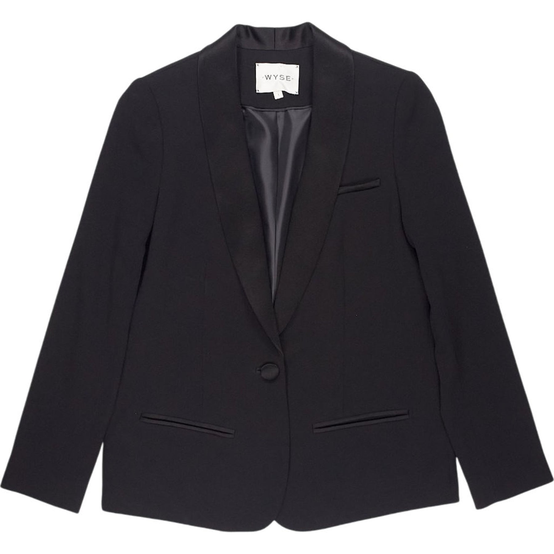 Wyse Black Blazer Jacket