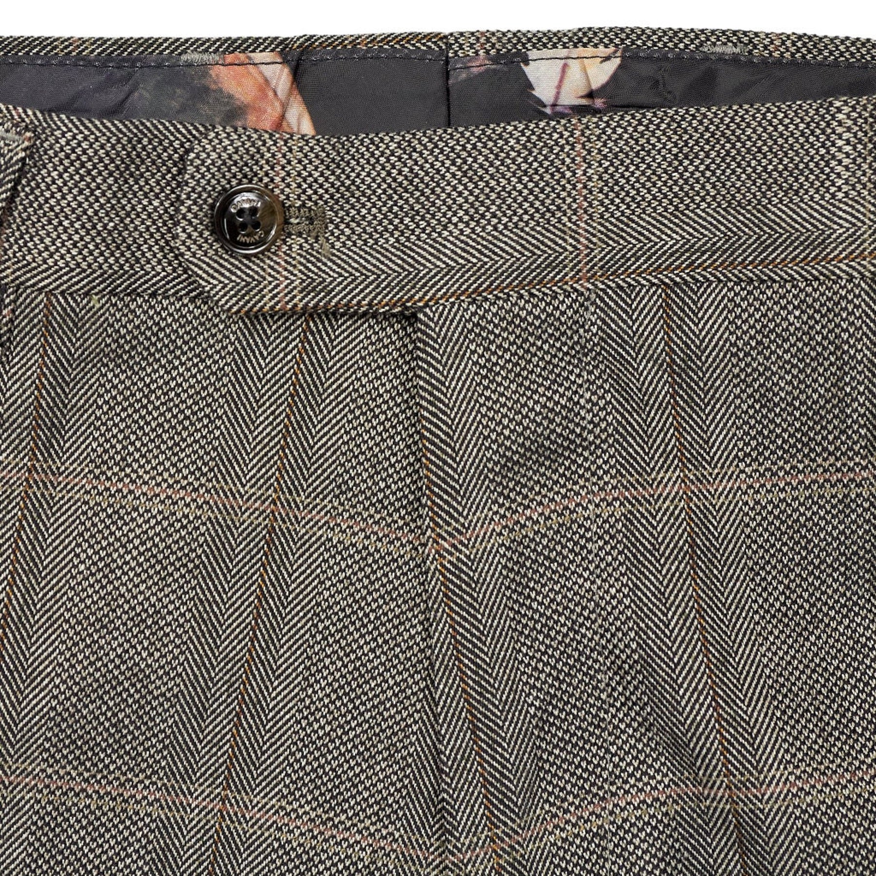 Cavani Brown Check Suit