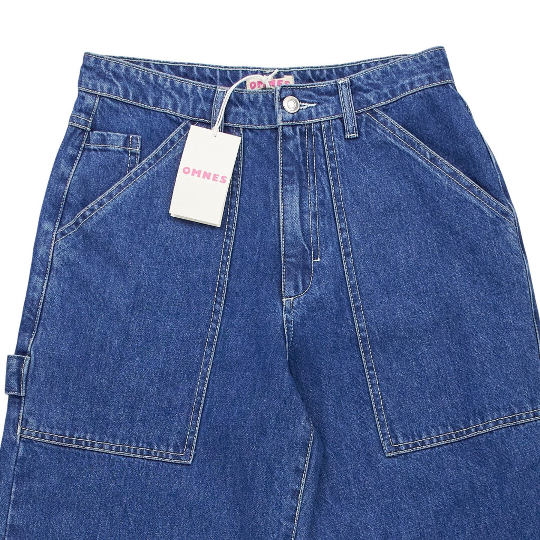 Omnes Blue Amelie Wide Leg Jeans