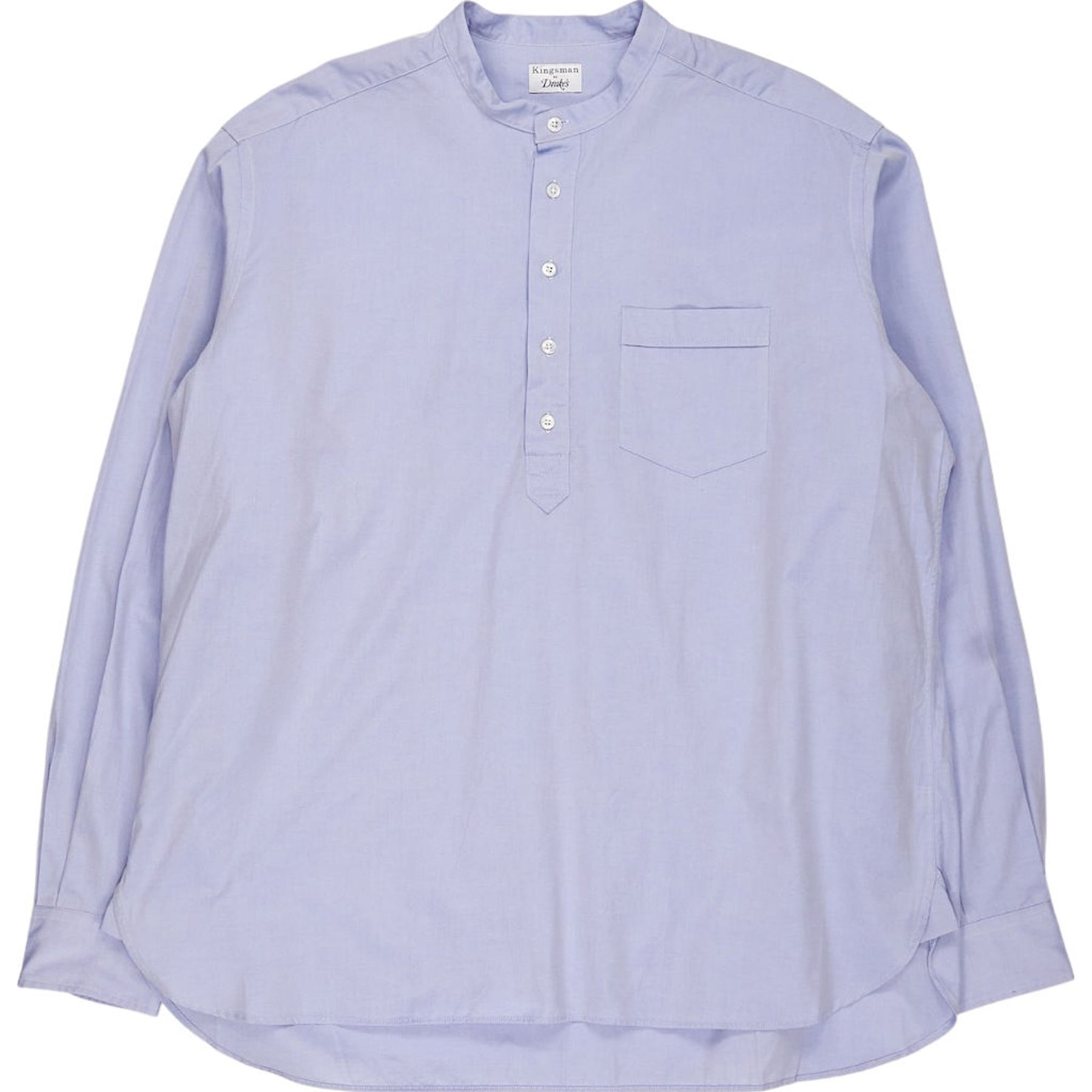 Drakes X Kingsman Blue Popover Shirt