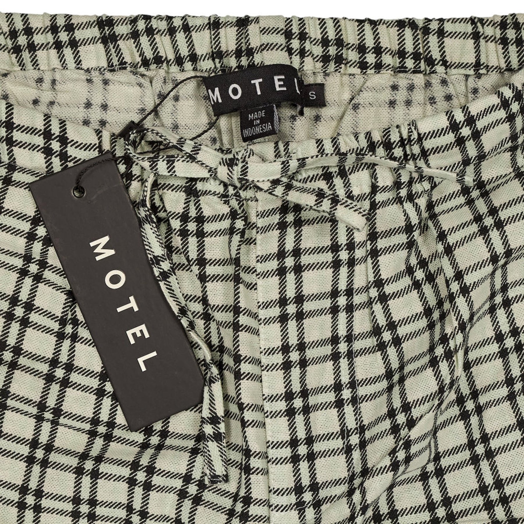 Motel Black Check Lirura Trousers