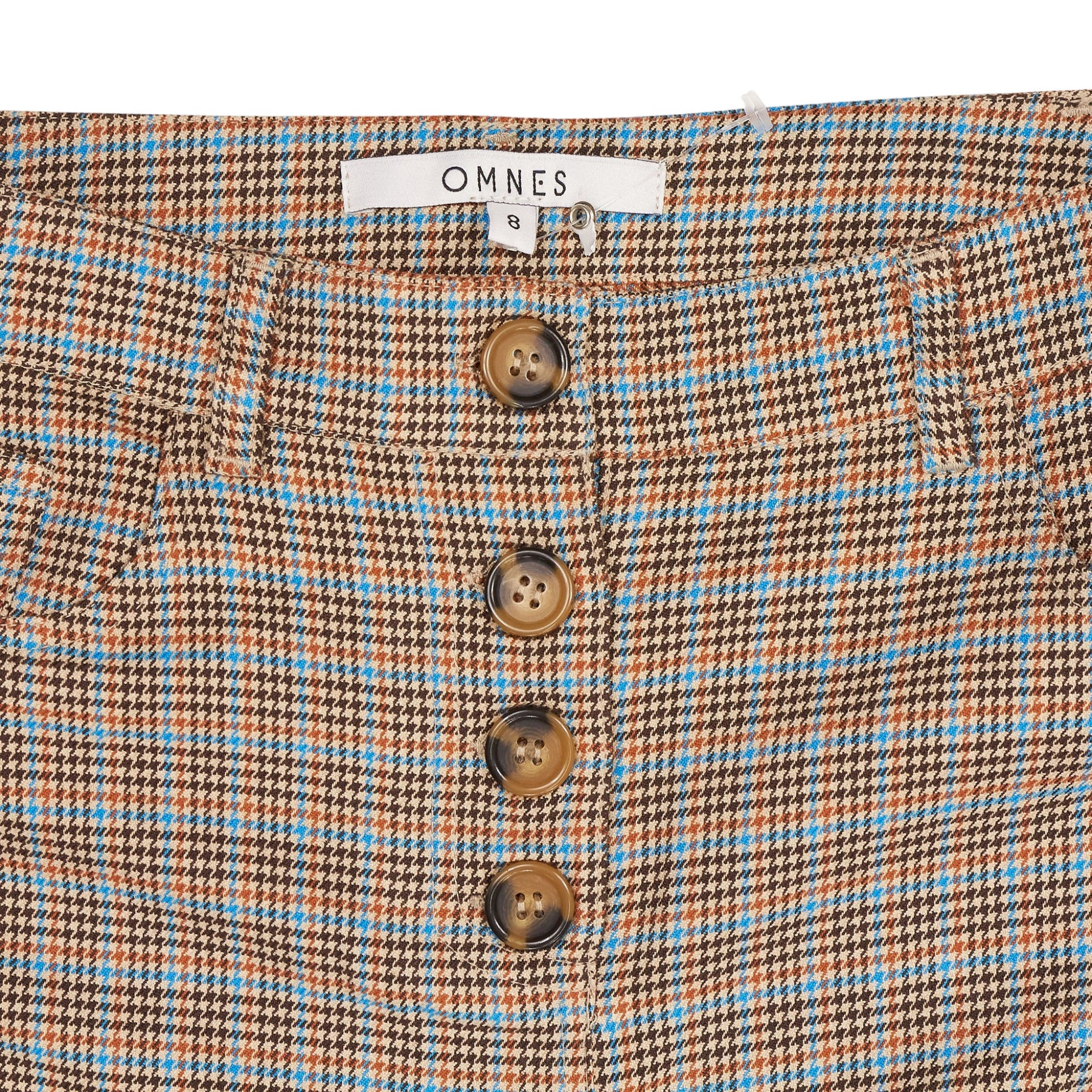 OMNES Brown Check Trousers