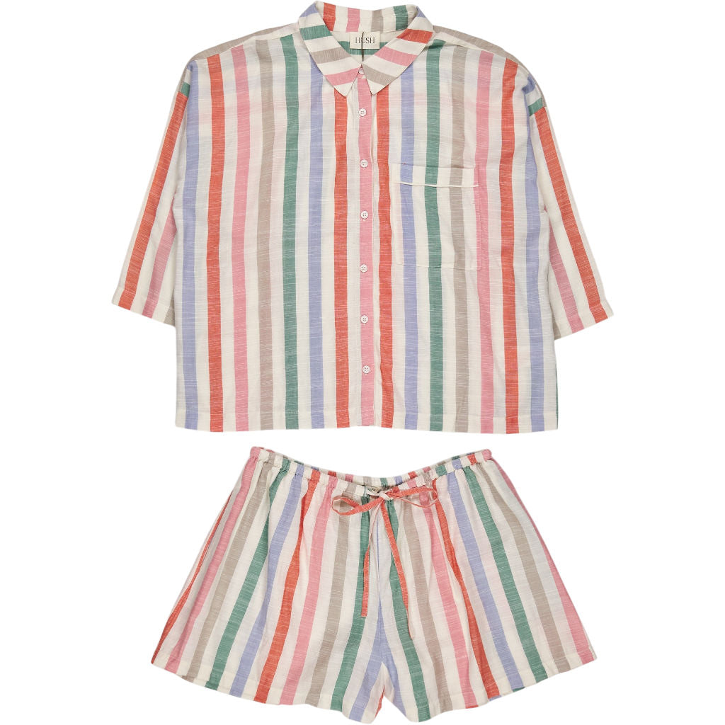 Hush Multicolour Striped Pyjama Set