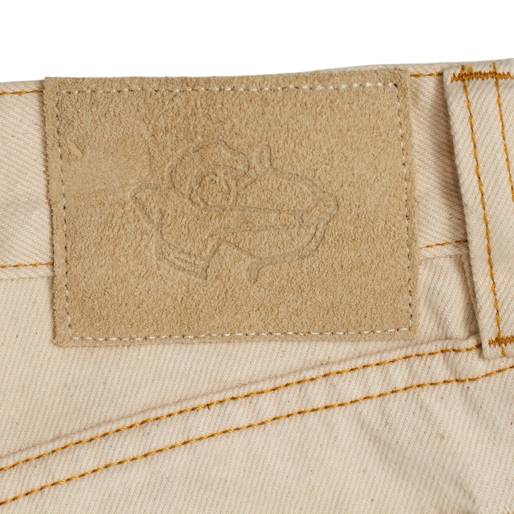 Drakes Cream Straight Leg Jeans W34"
