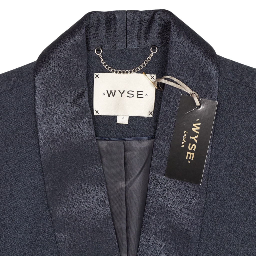 Wyse Midnight Darcie Relaxed Tuxedo Jacket