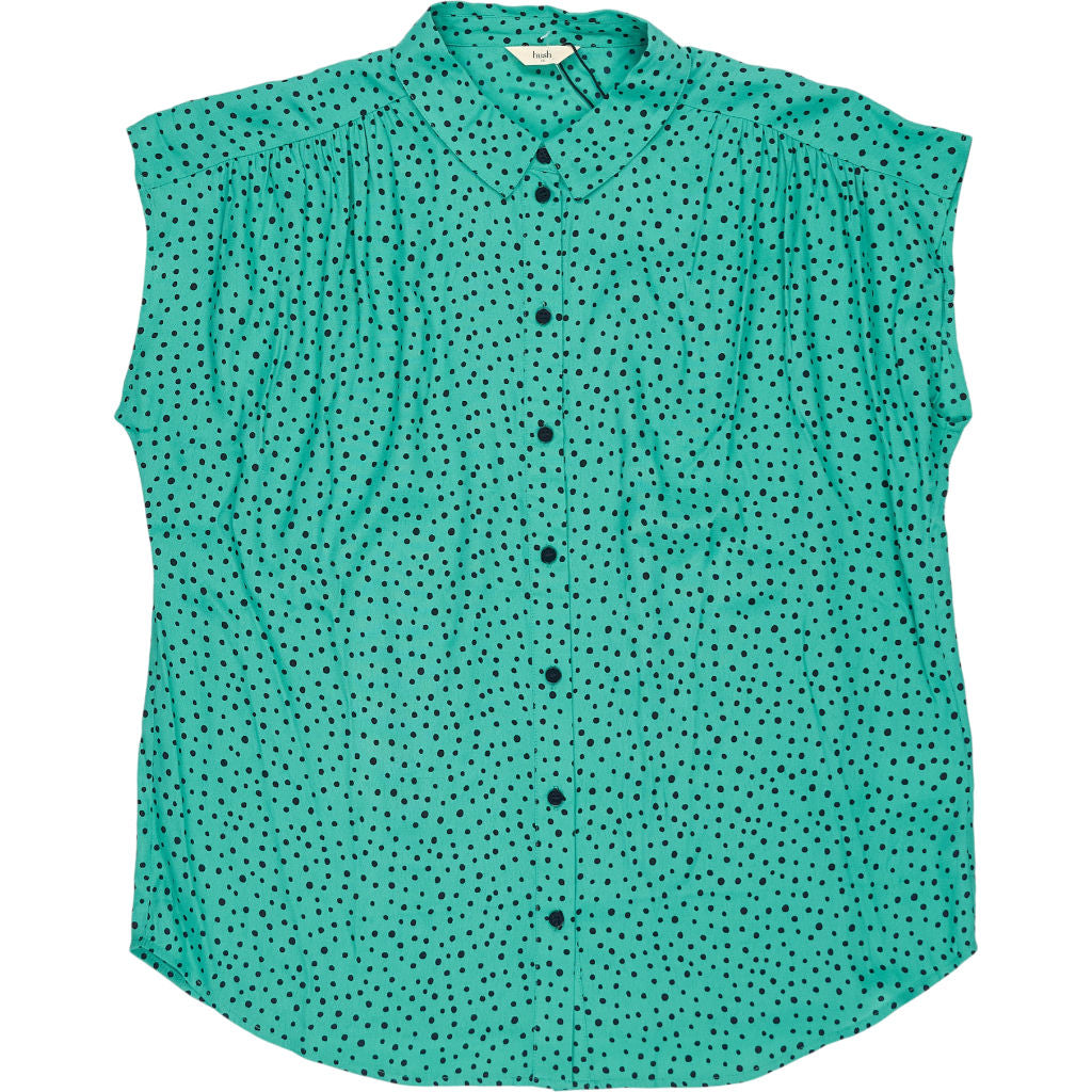 Hush Green Polka Dot Selena Shirt