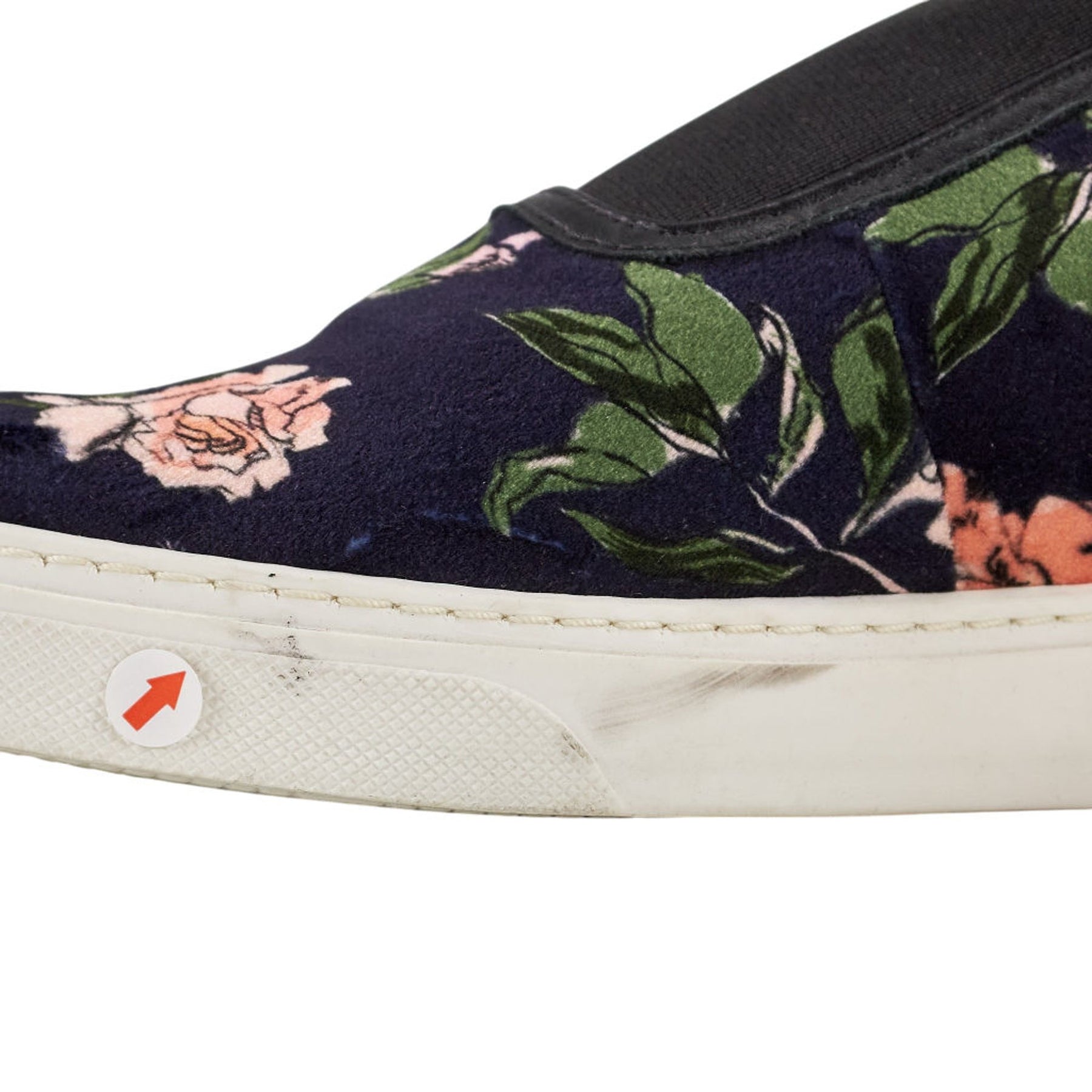 Mother of Pearl Floral Slip-On Sneakers