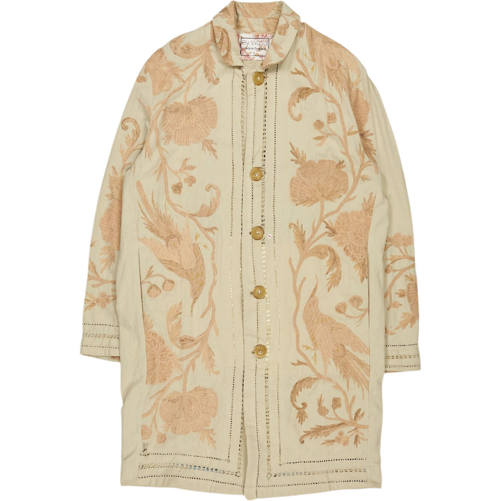By Walid Cream Embroidered Coat