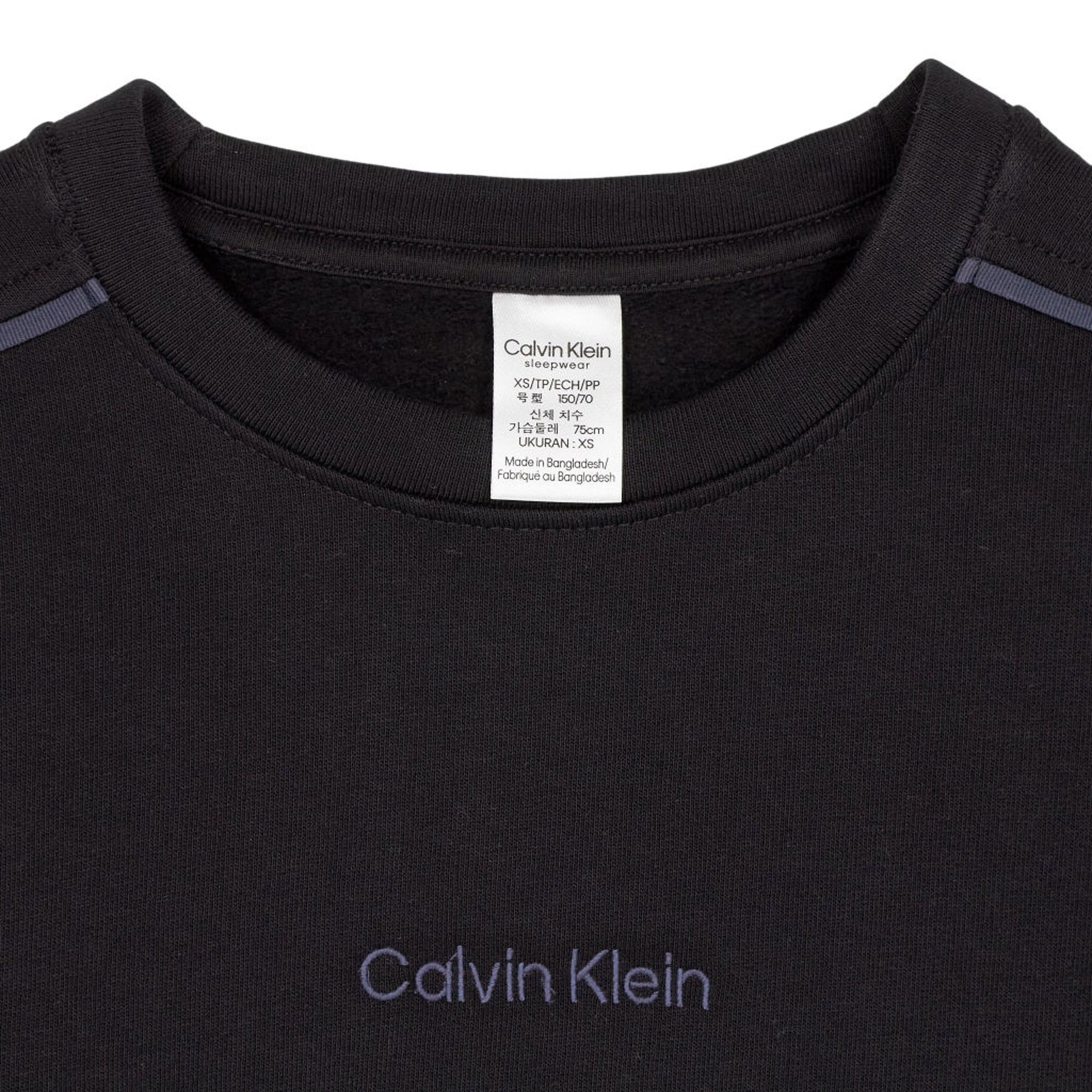 Calvin Klein Black Crop Sweatshirt