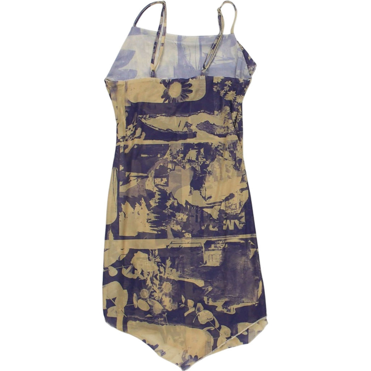 Motel Shinura Collage Floral Shadow Purple Dress