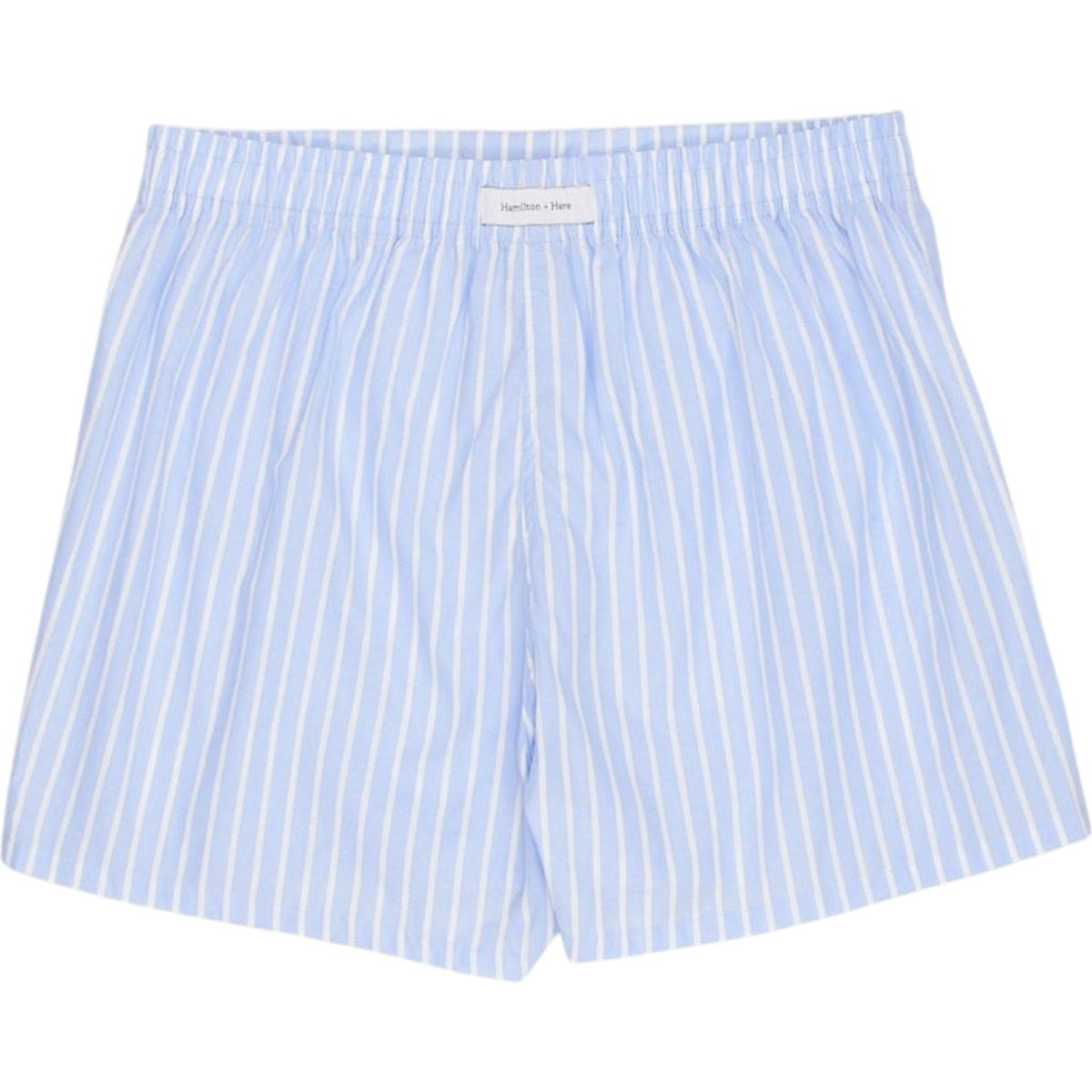Hamilton + Hare Blue Striped Shorts