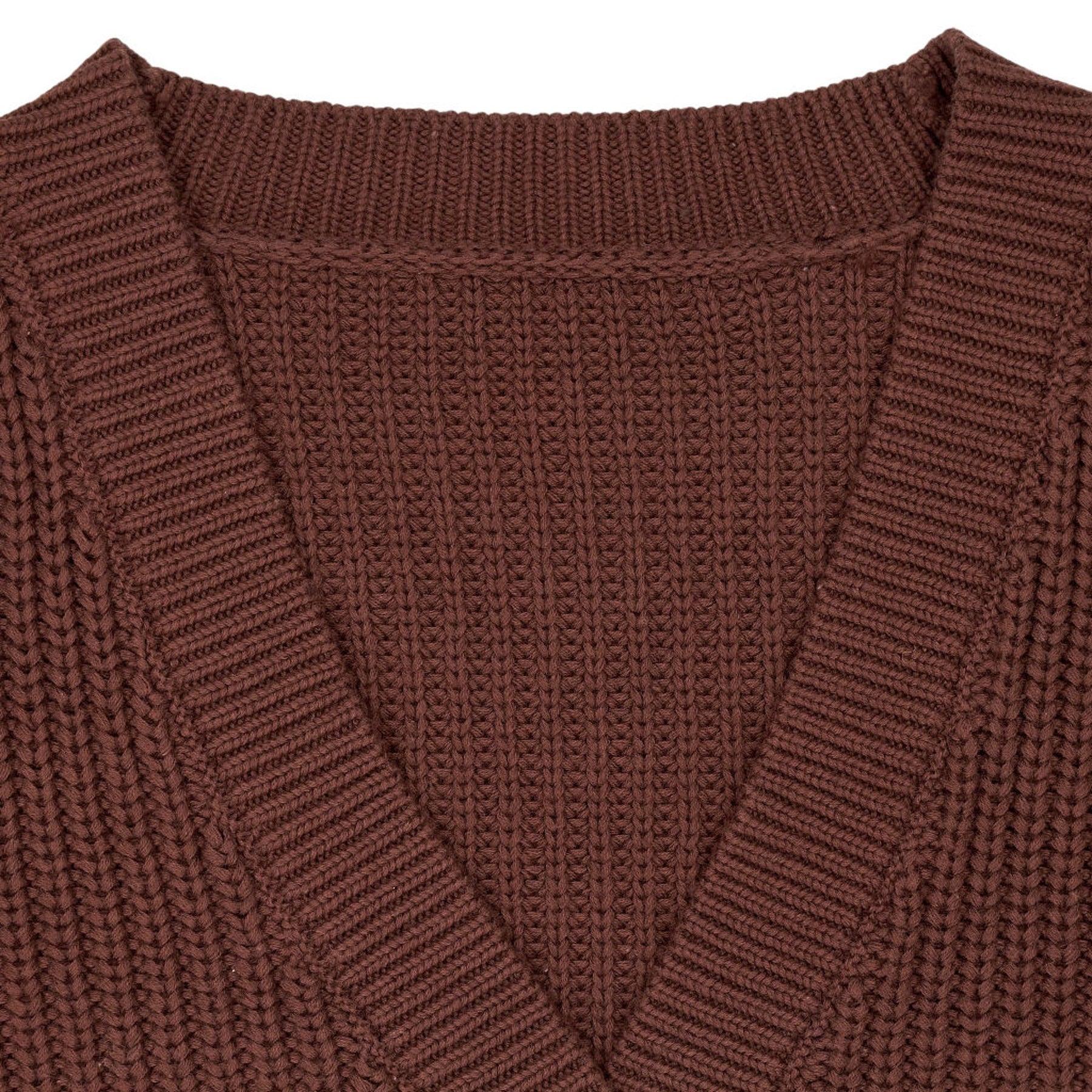 OMNES Brown Hopper Cotton Cardigan