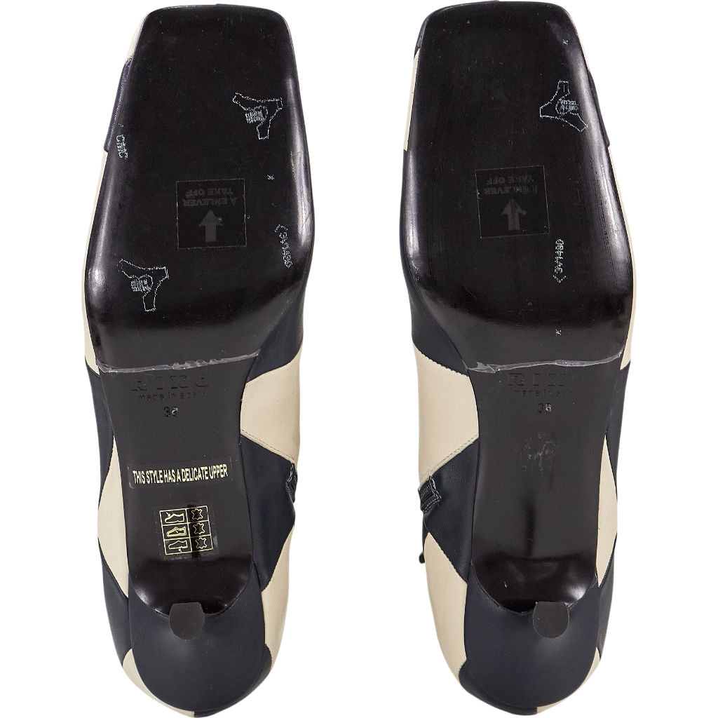 Rixo Black & White Checkered Boots EU 39