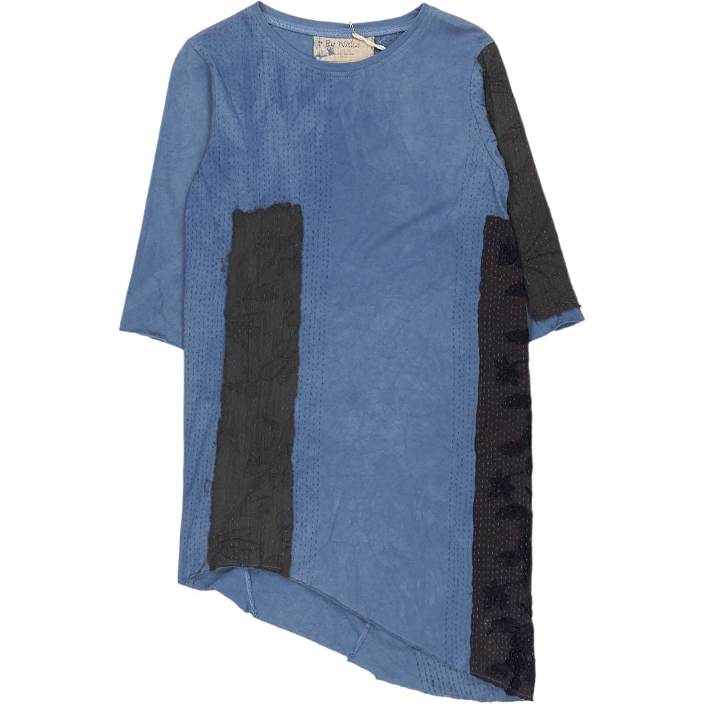 By Walid Blue Cotton Jersey Top