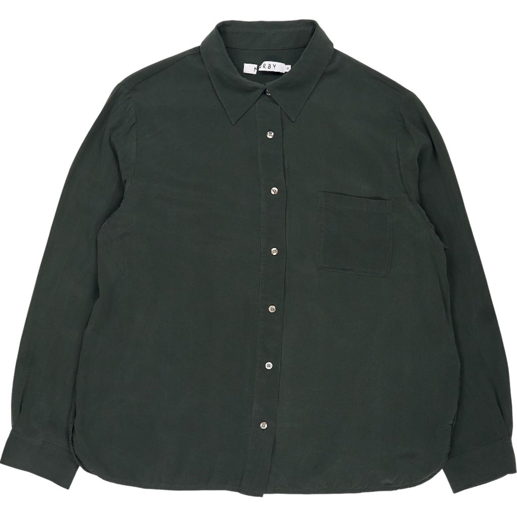 NRBY Green Silk Shirt
