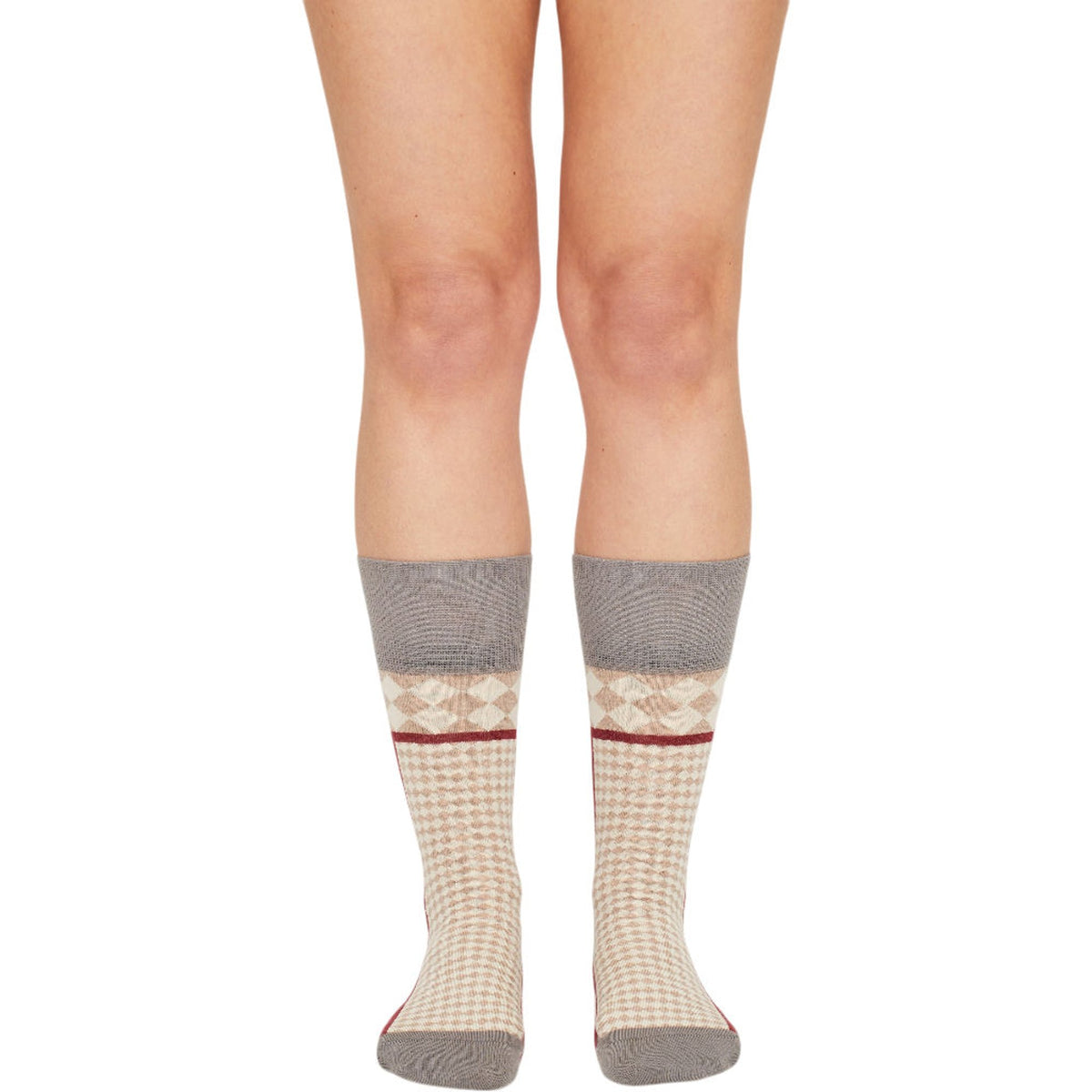 Amari Amari Patterned Multicolour Knee-High Socks