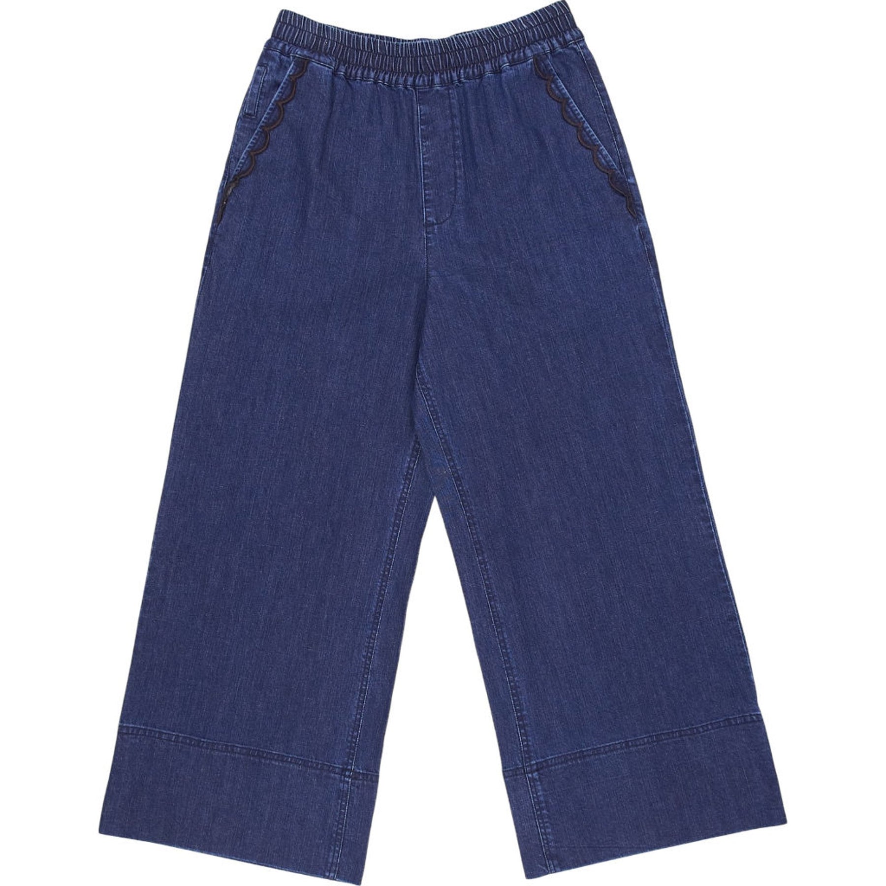 WYSE Blue Wide Leg Trousers 1