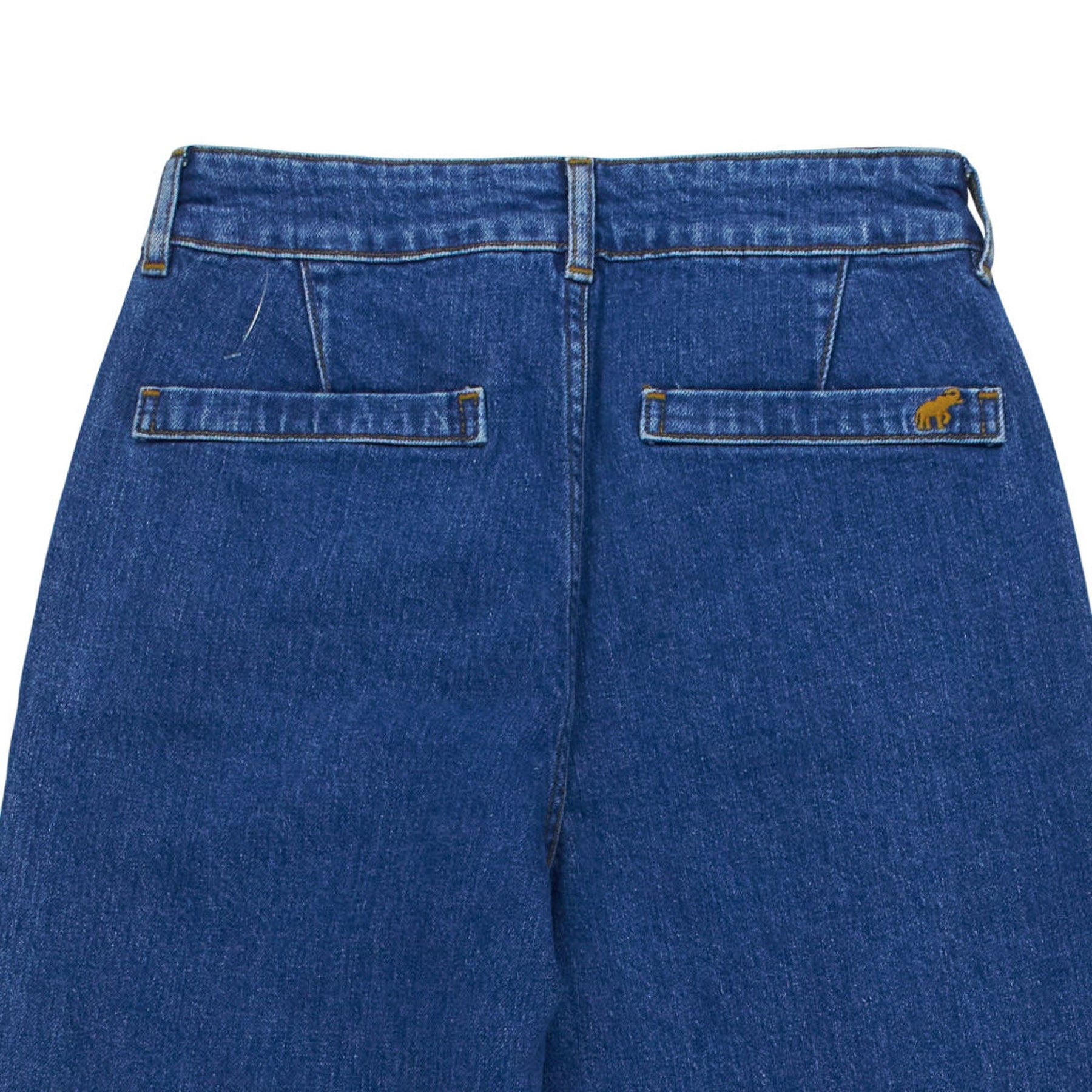Fortela Blue Cropped Patch Jeans