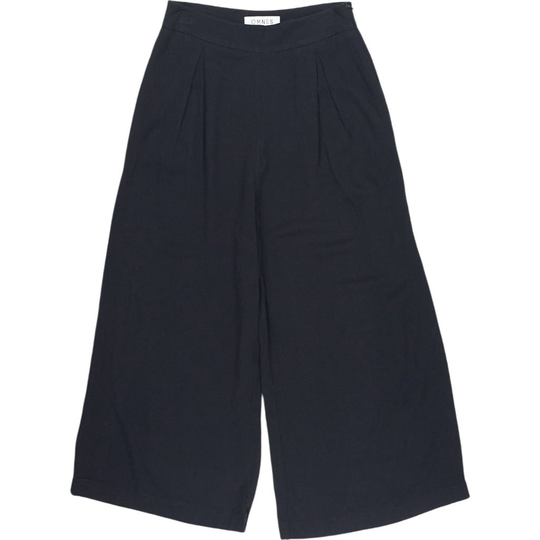 OMNES Black Wide-Leg Trousers