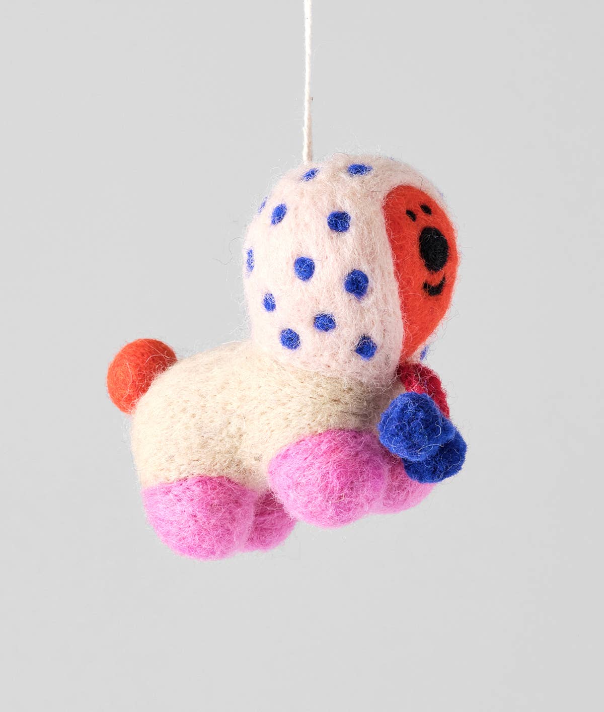 Pom Pom Pup Hanging Felt Ornament