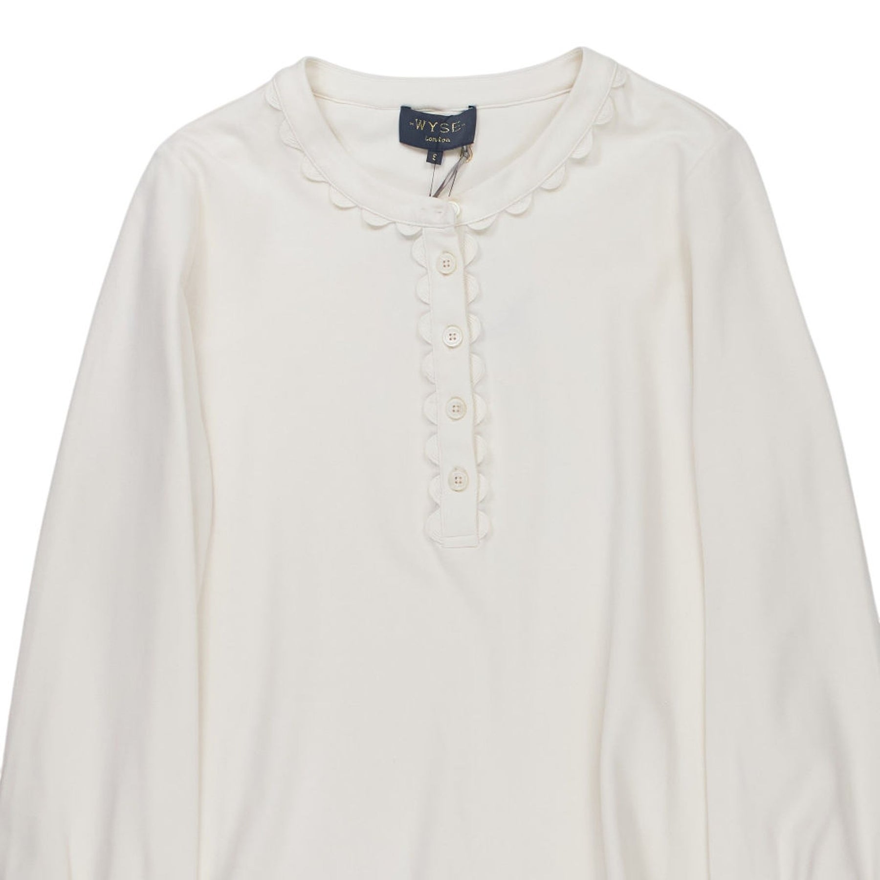 Wyse Ivory Anisa Long Sleeve Top