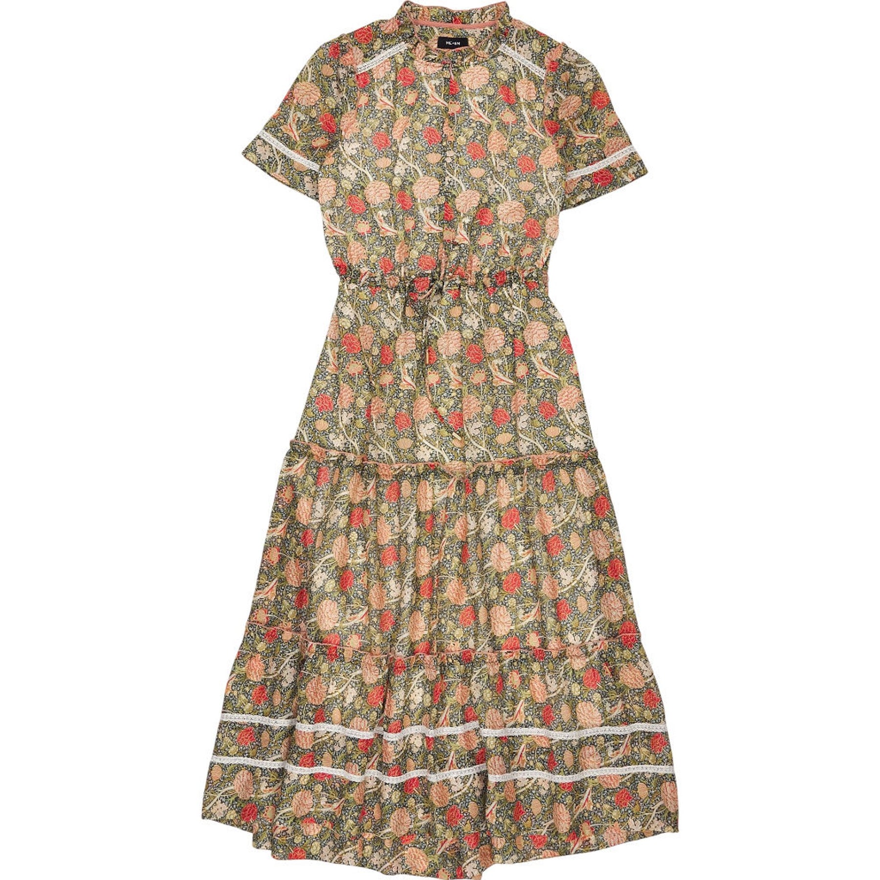 ME+EM Floral Print Midi Dress