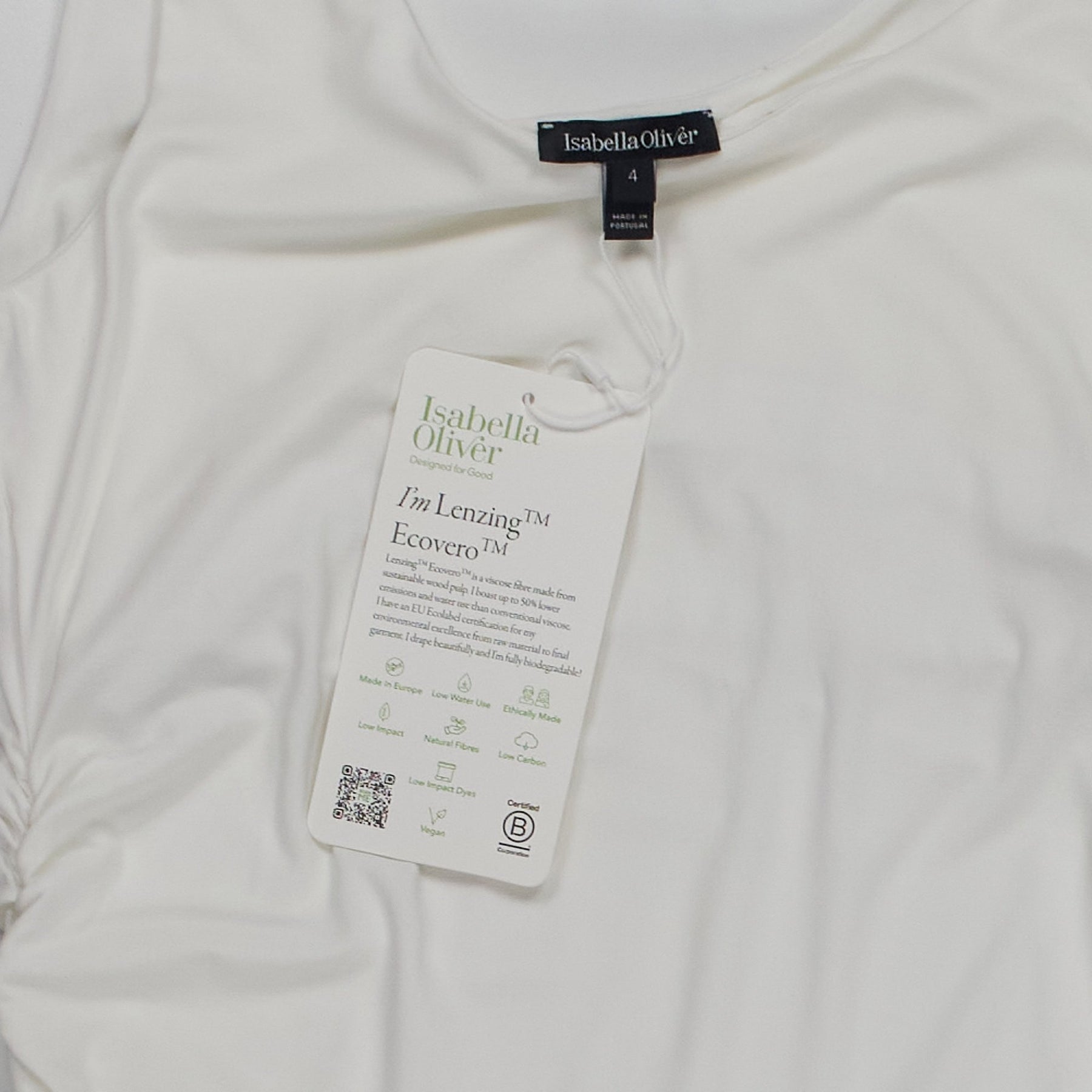 Isabella Oliver White Lenzing Tank Top