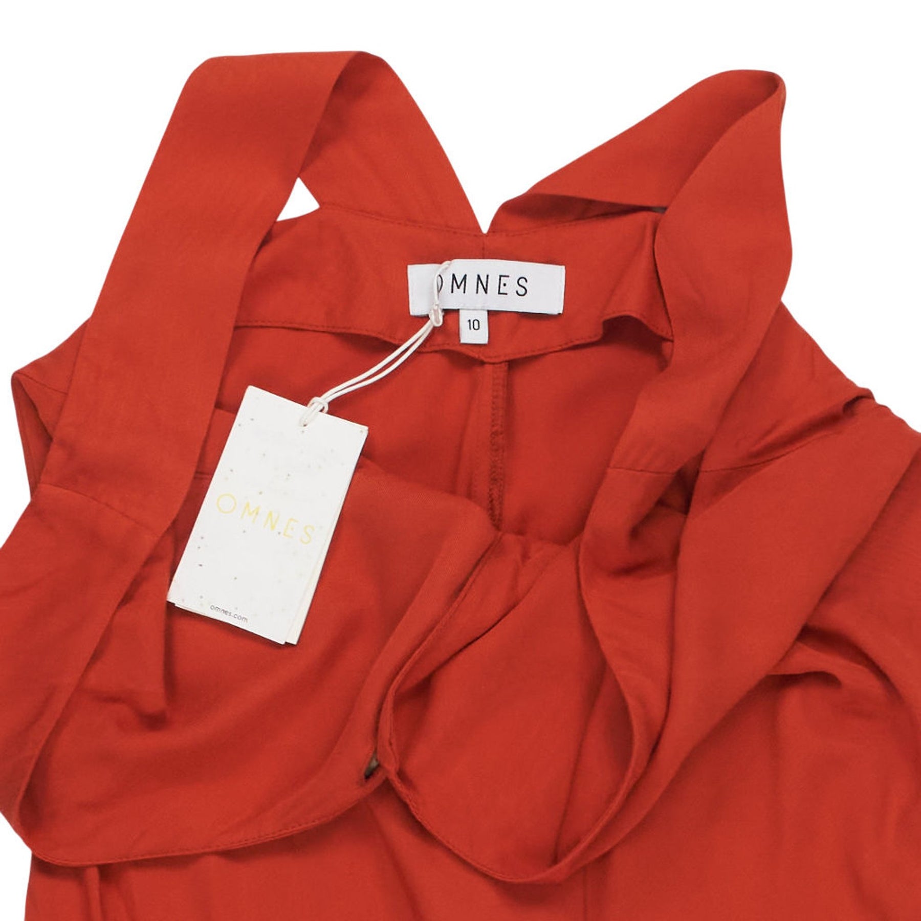 OMNES Red Sleeveless Dress