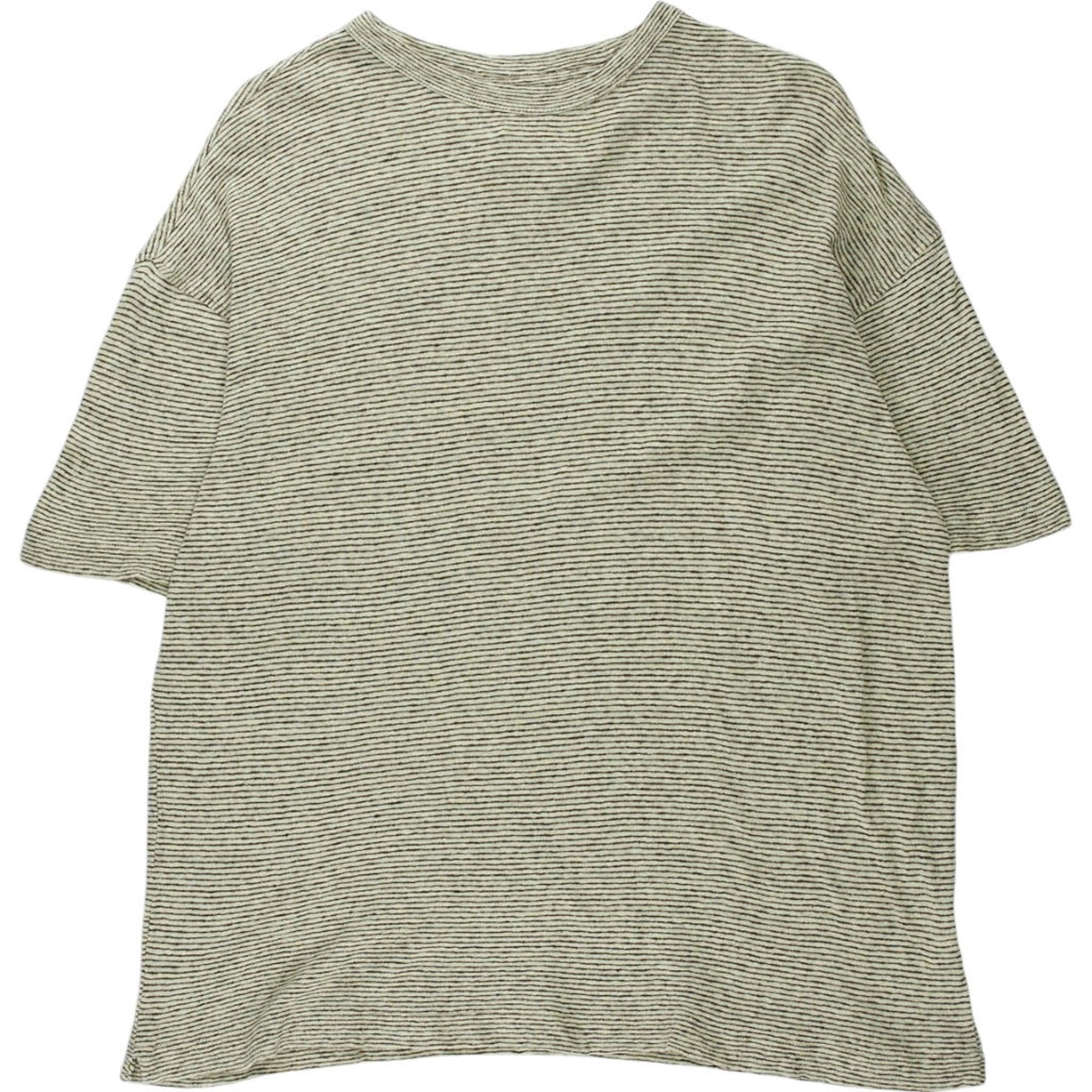 YMC Ecru Brown Stripe T-Shirt