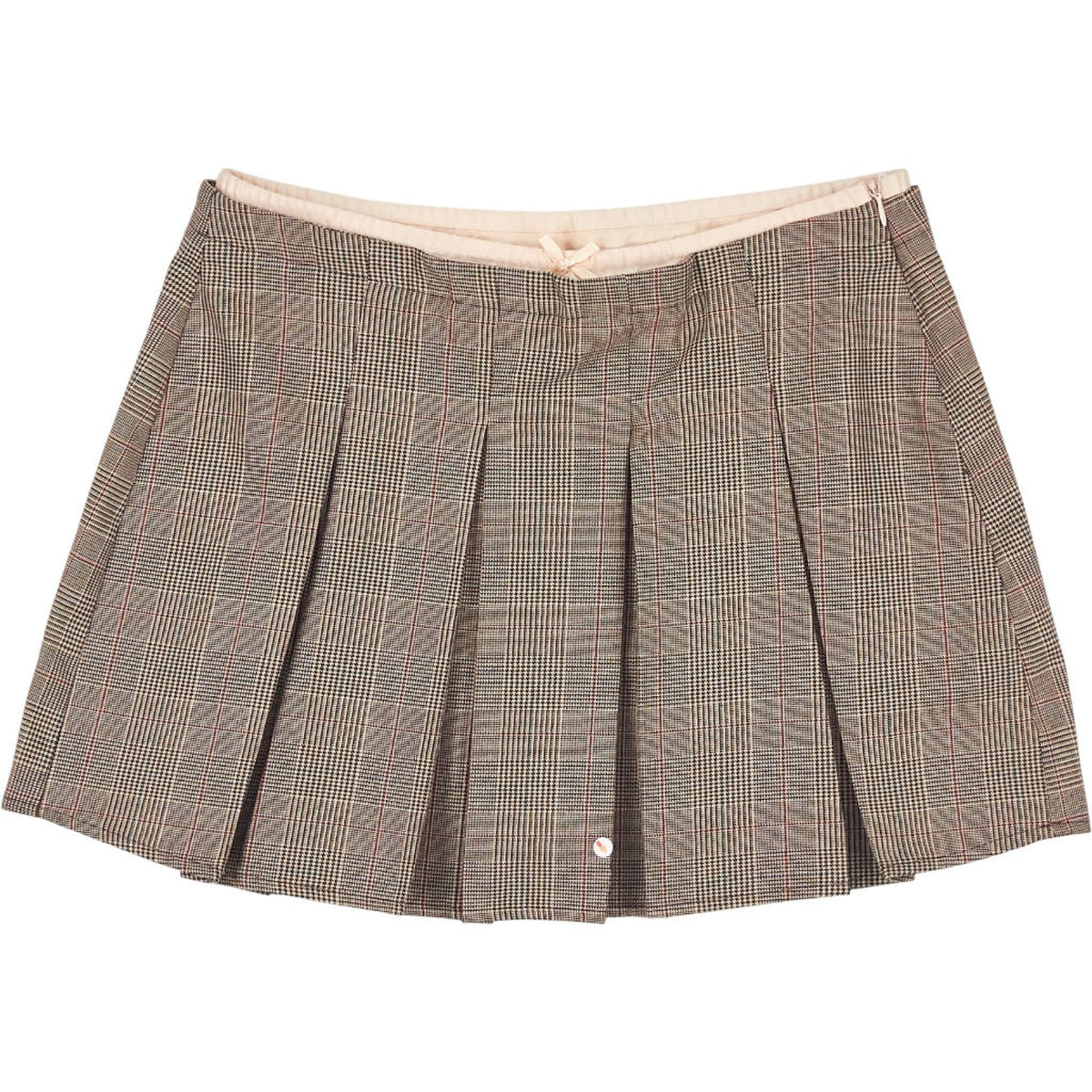 Pull & Bear Check Pleated Skirt