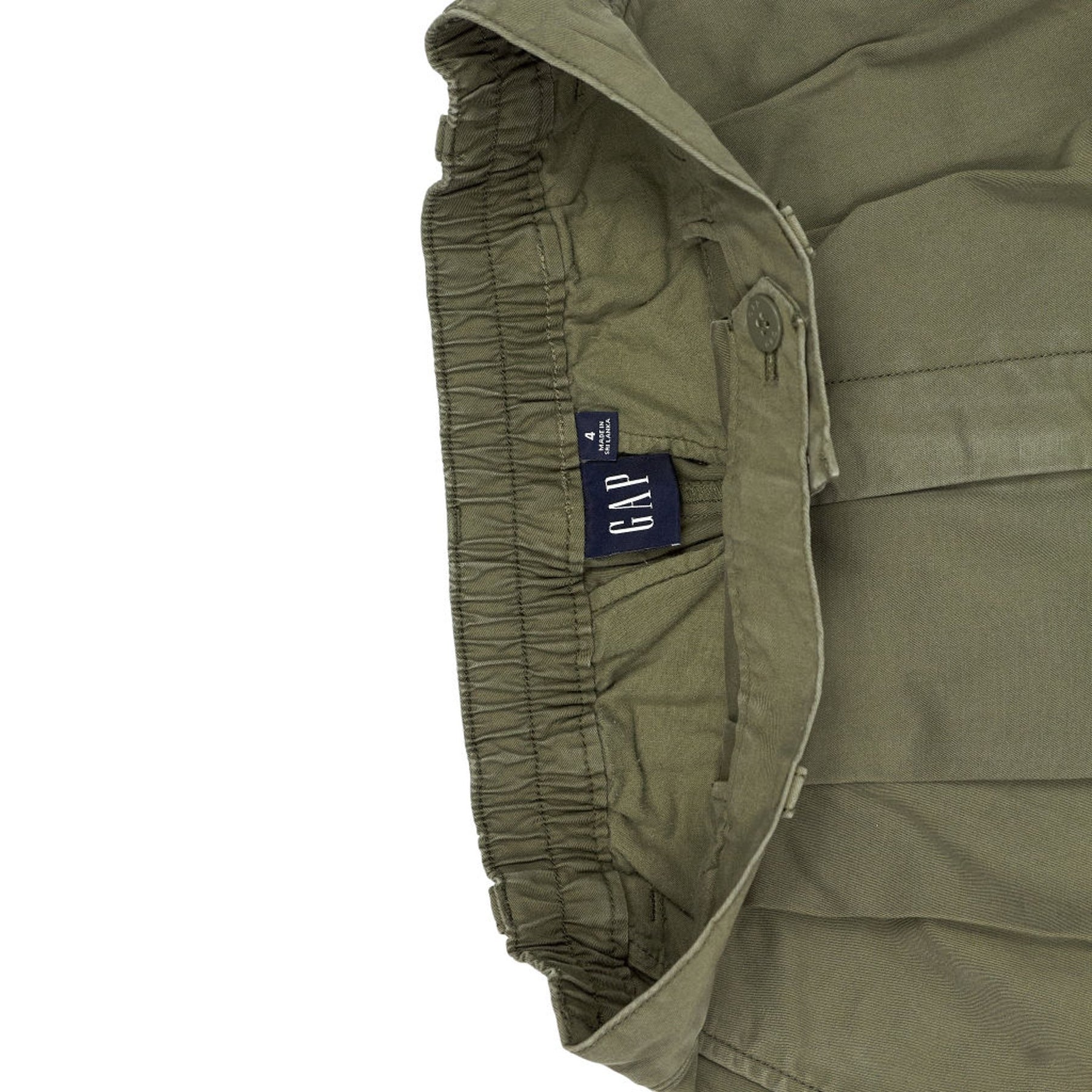 GAP Olive Pleated Trousers