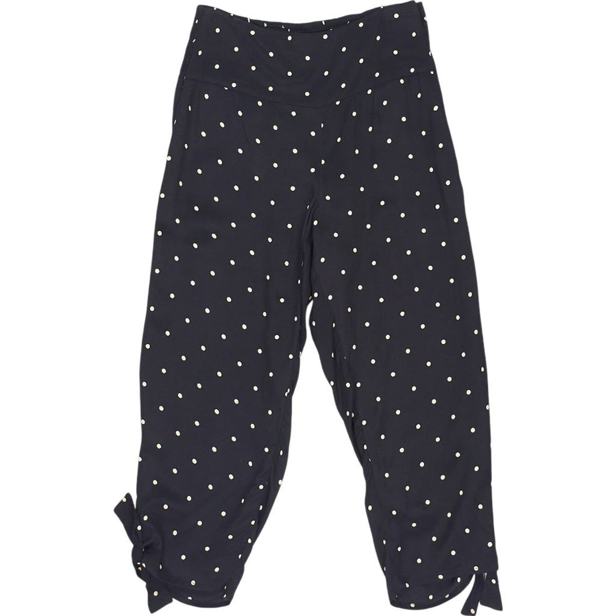 Masai Black Polka Dot Viscose Trousers